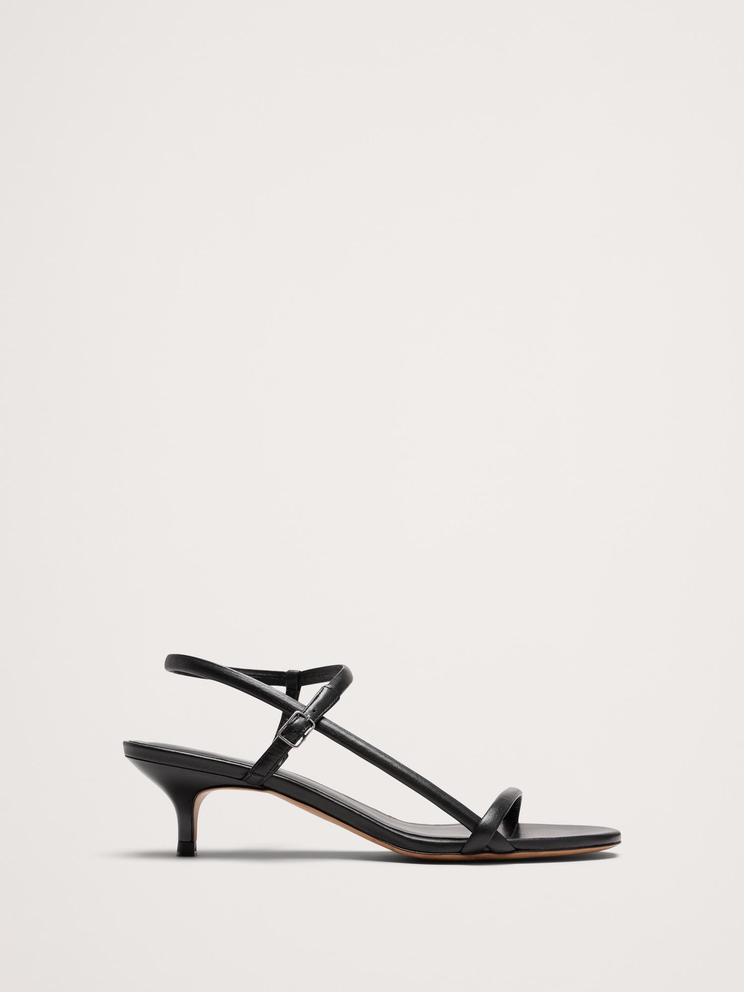 terzo leather kitten-heel sandal