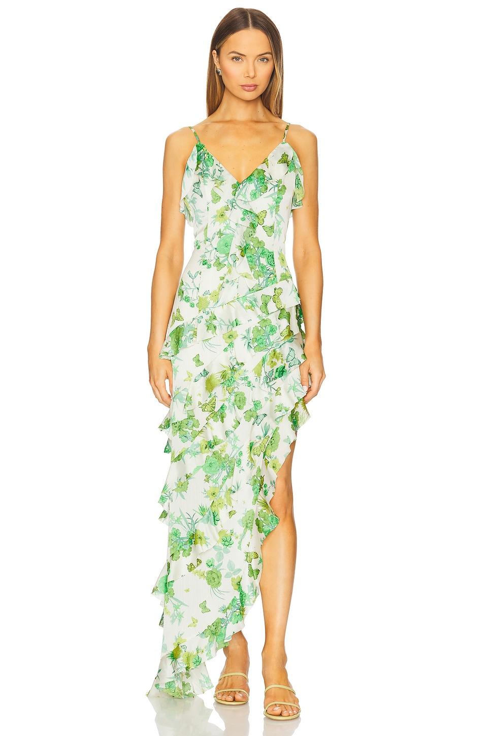 tess asymmetrical maxi dress