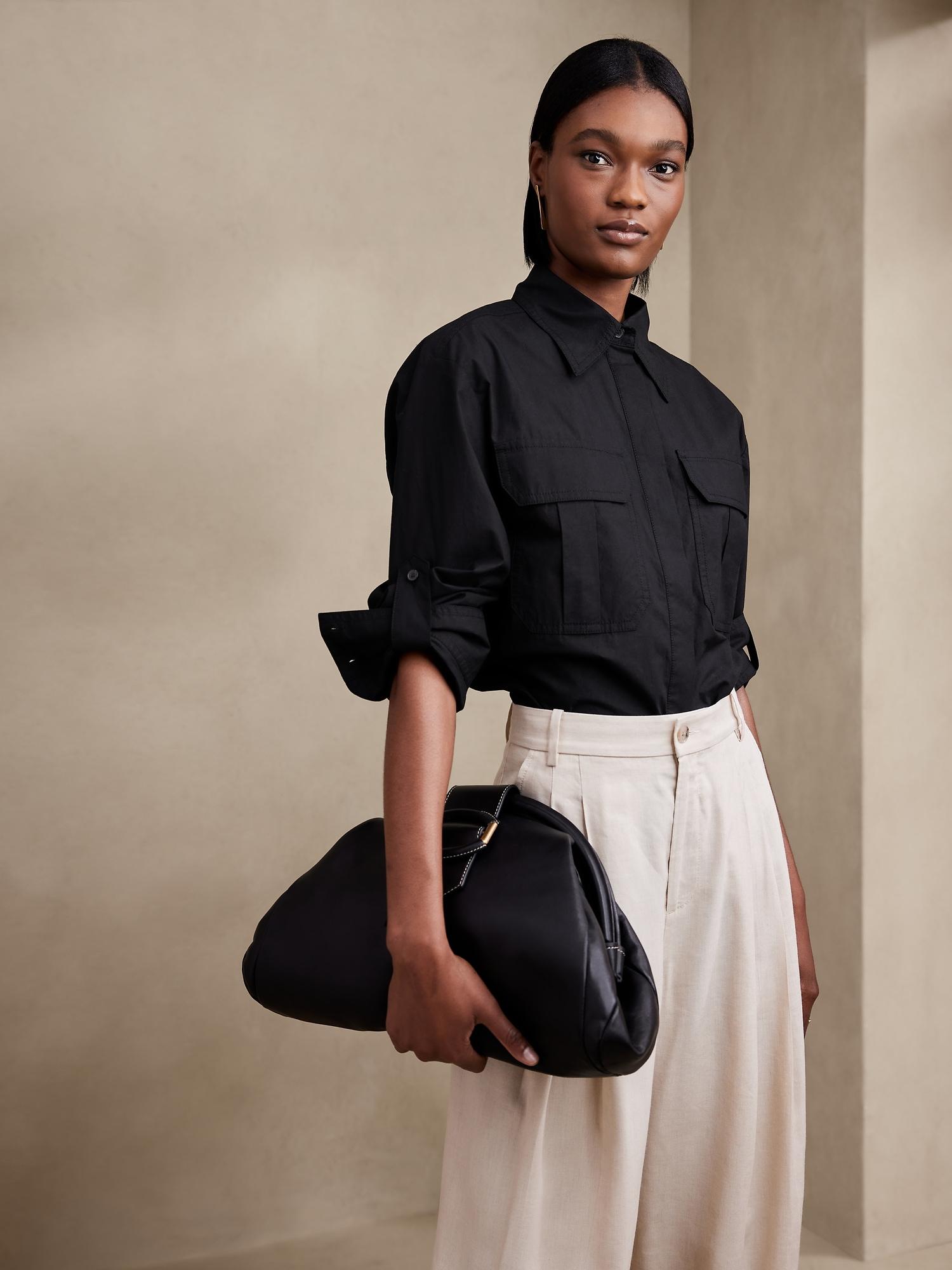 tessa oversized utility shirt