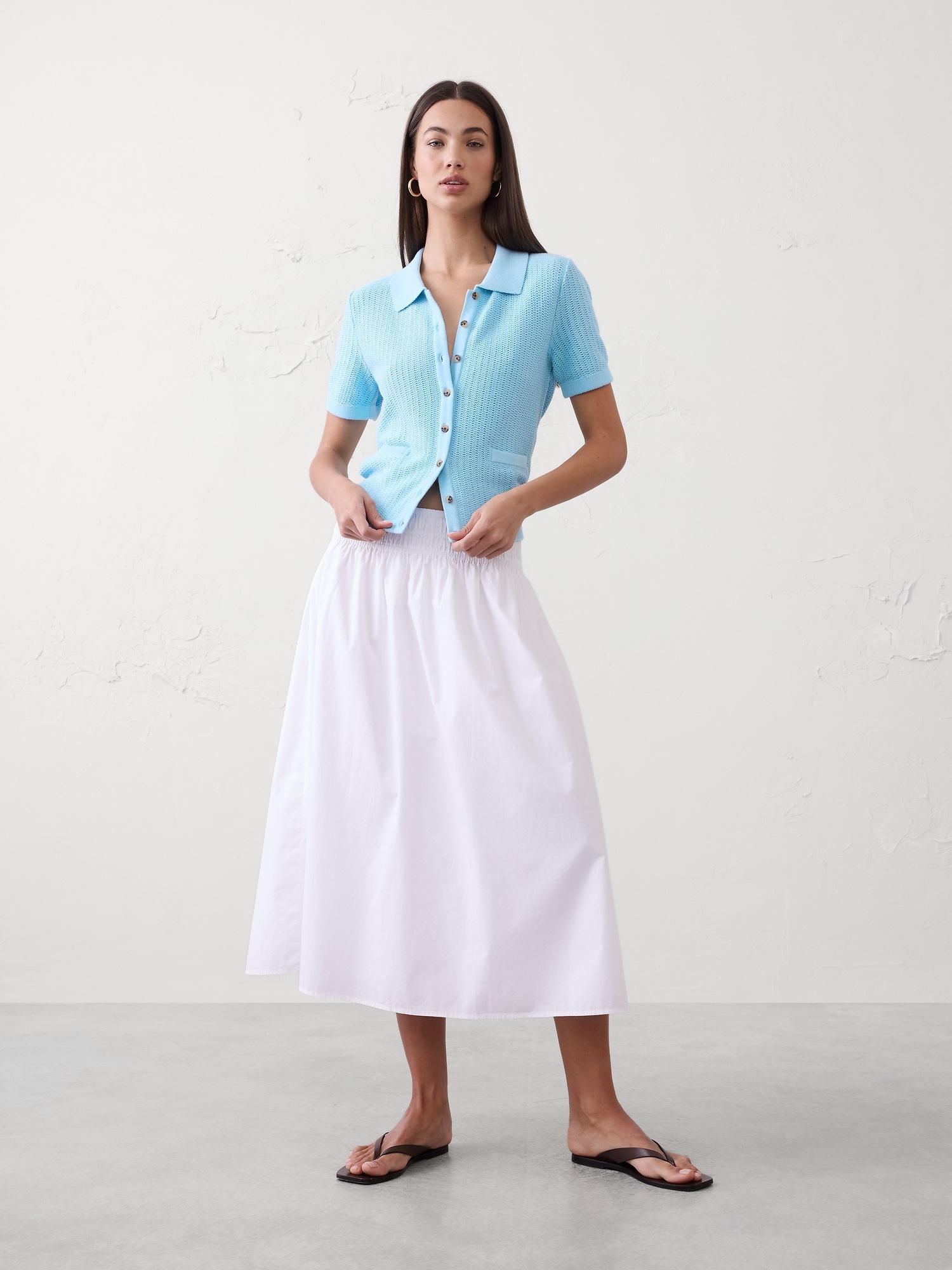 textured button-down polo sweater