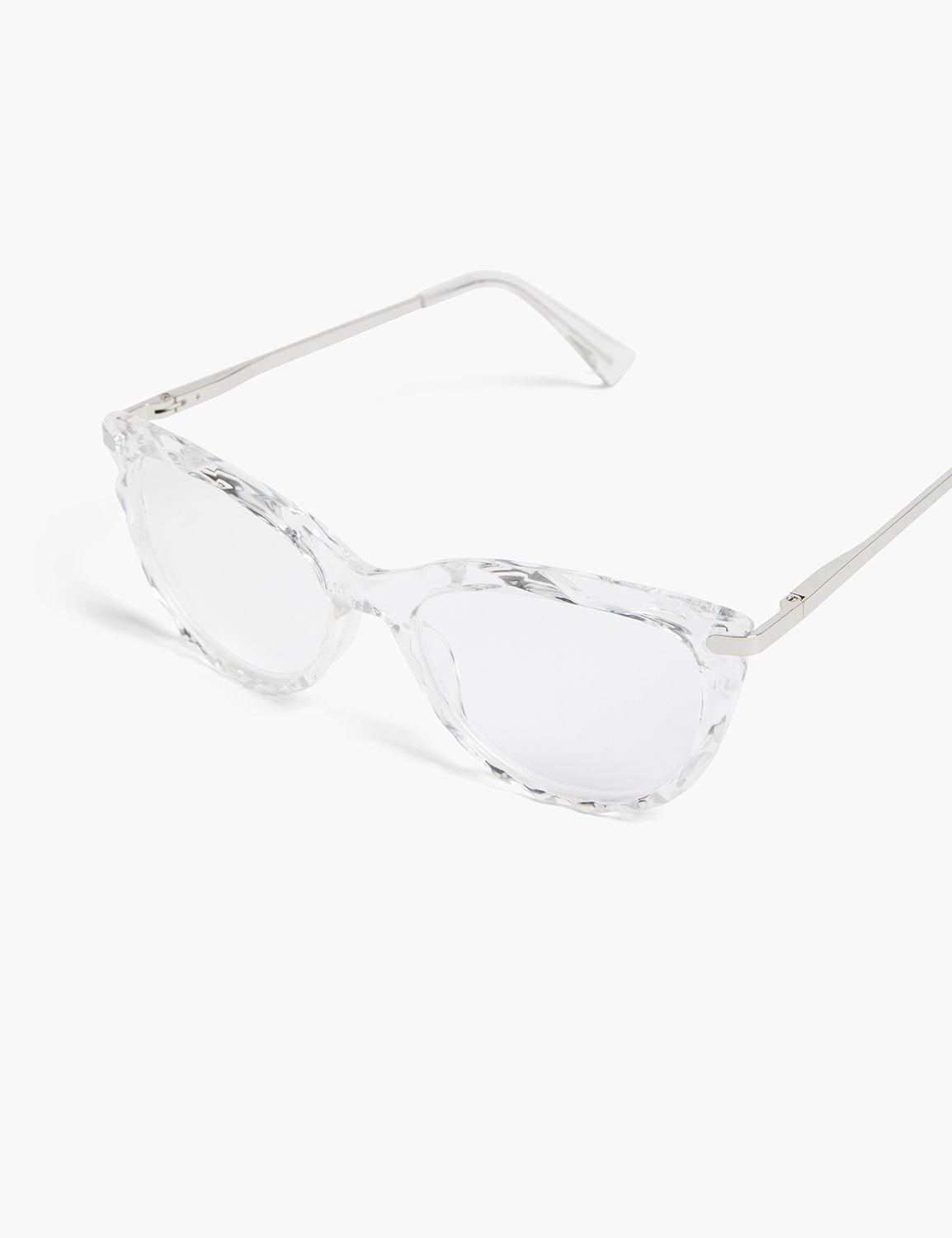 textured cateye reader glasses