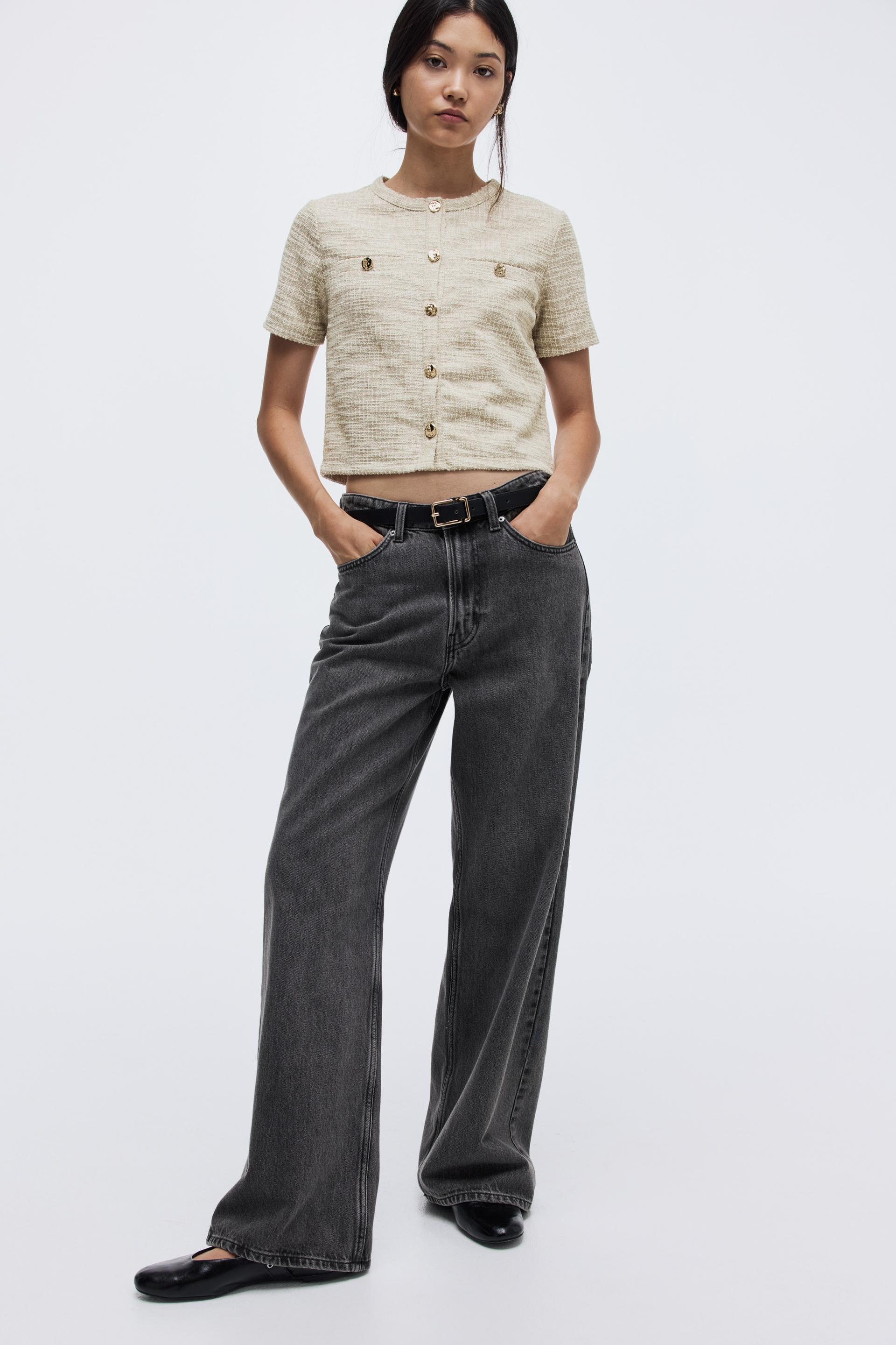 textured jersey cardigan