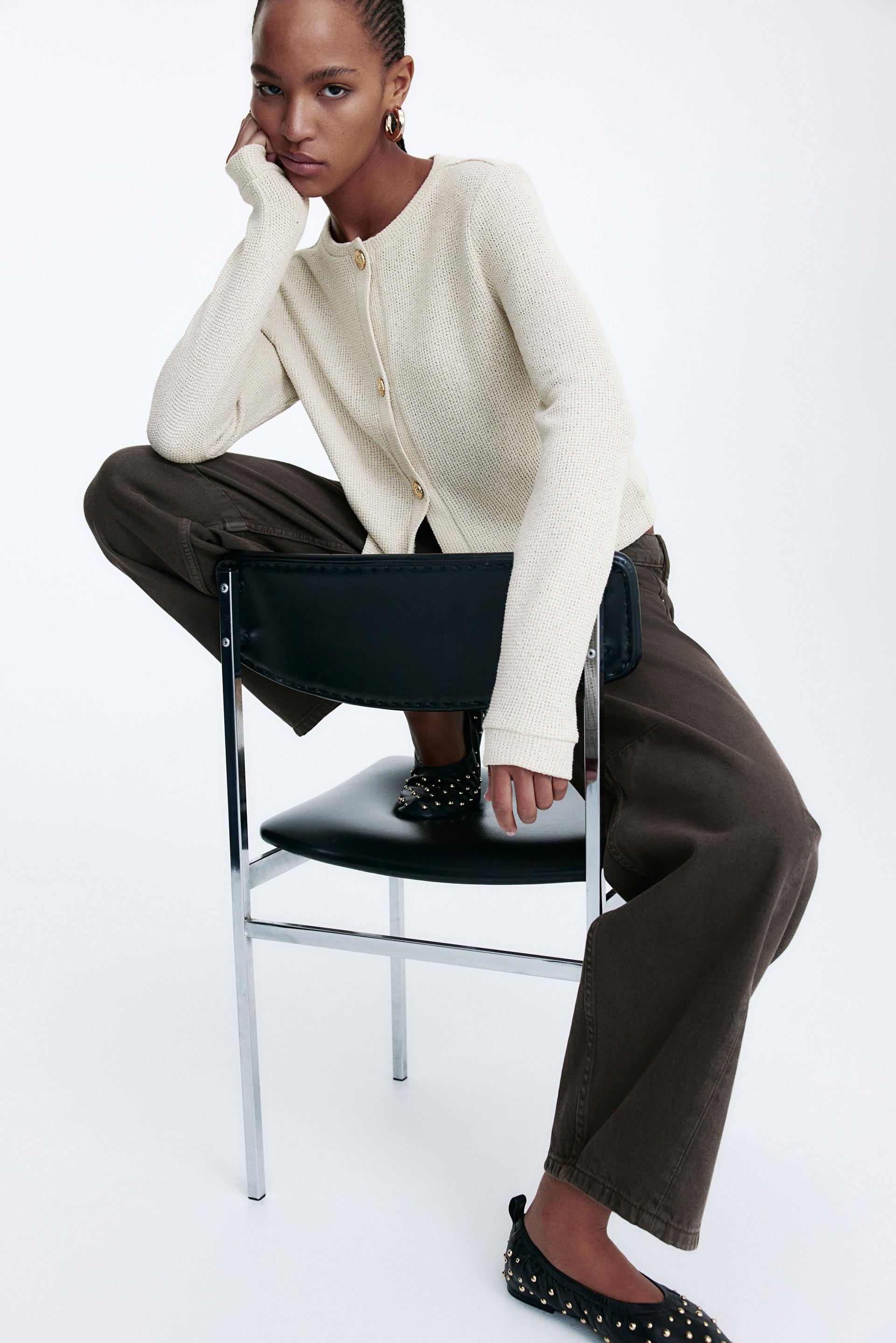 textured jersey cardigan