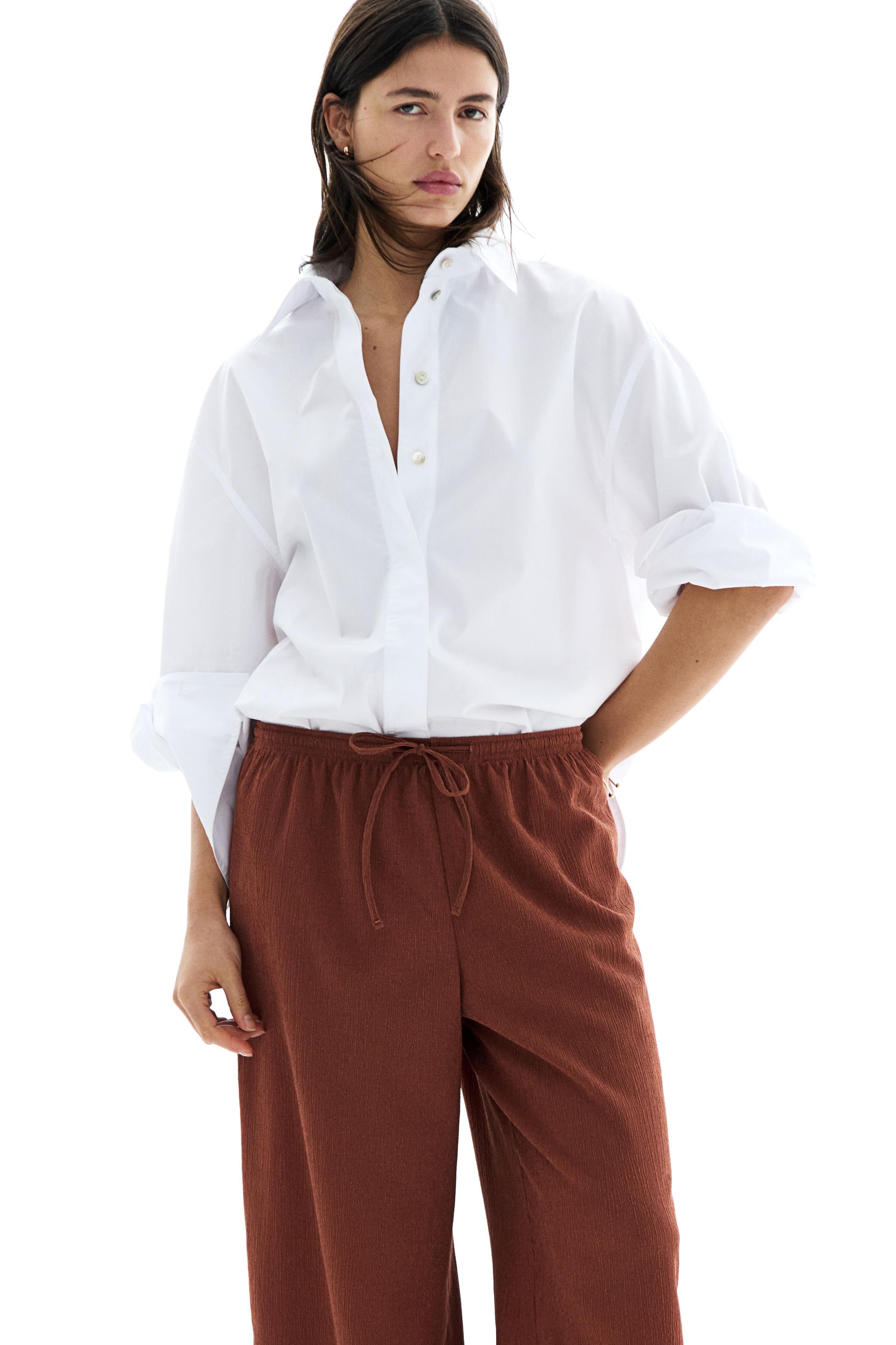 textured jersey drawstring pants