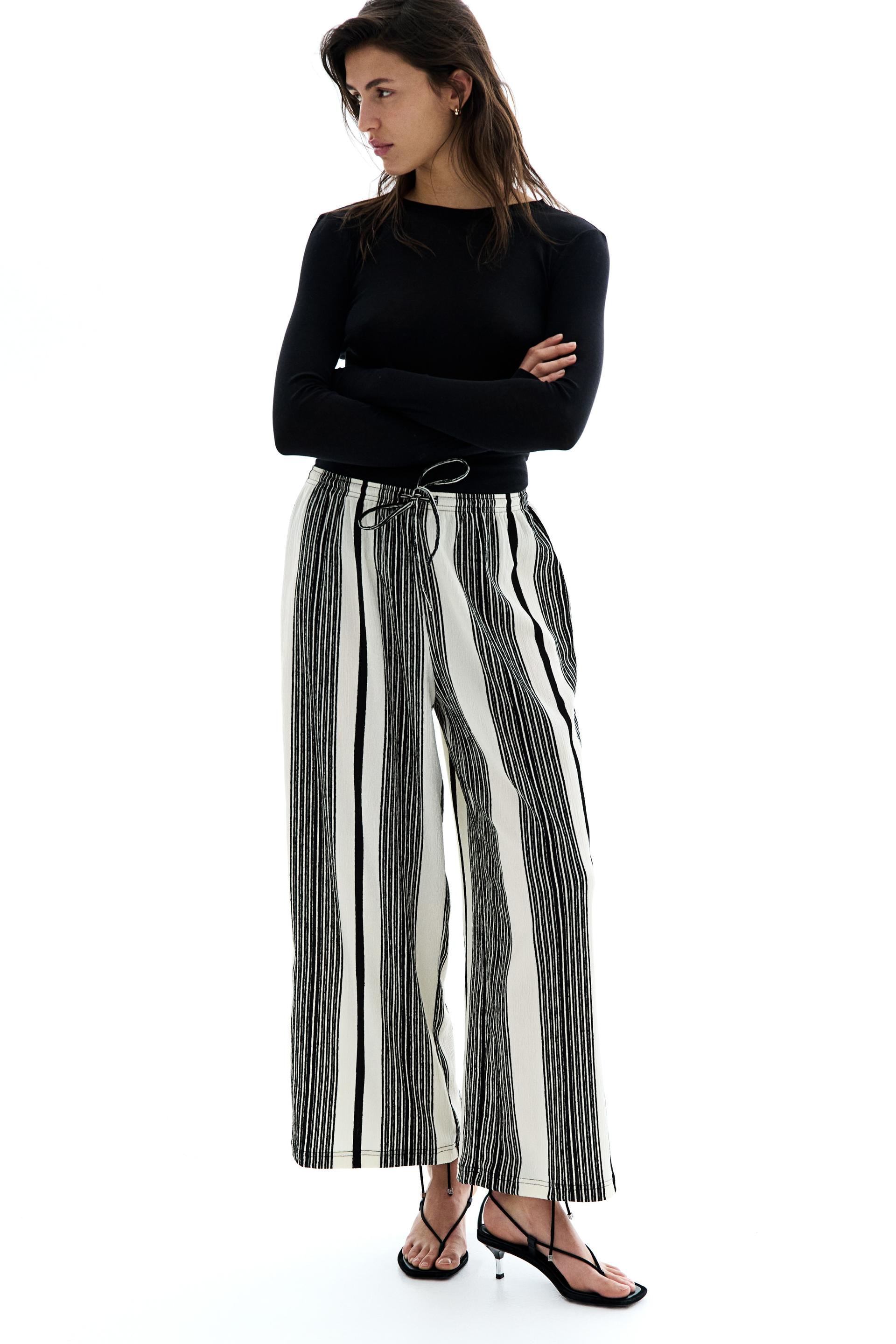textured jersey drawstring pants
