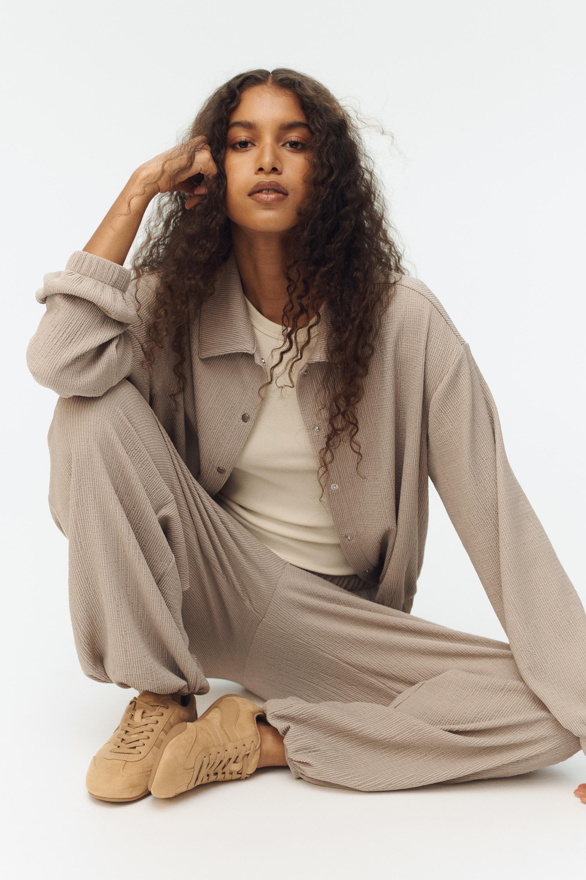 textured jersey jacket