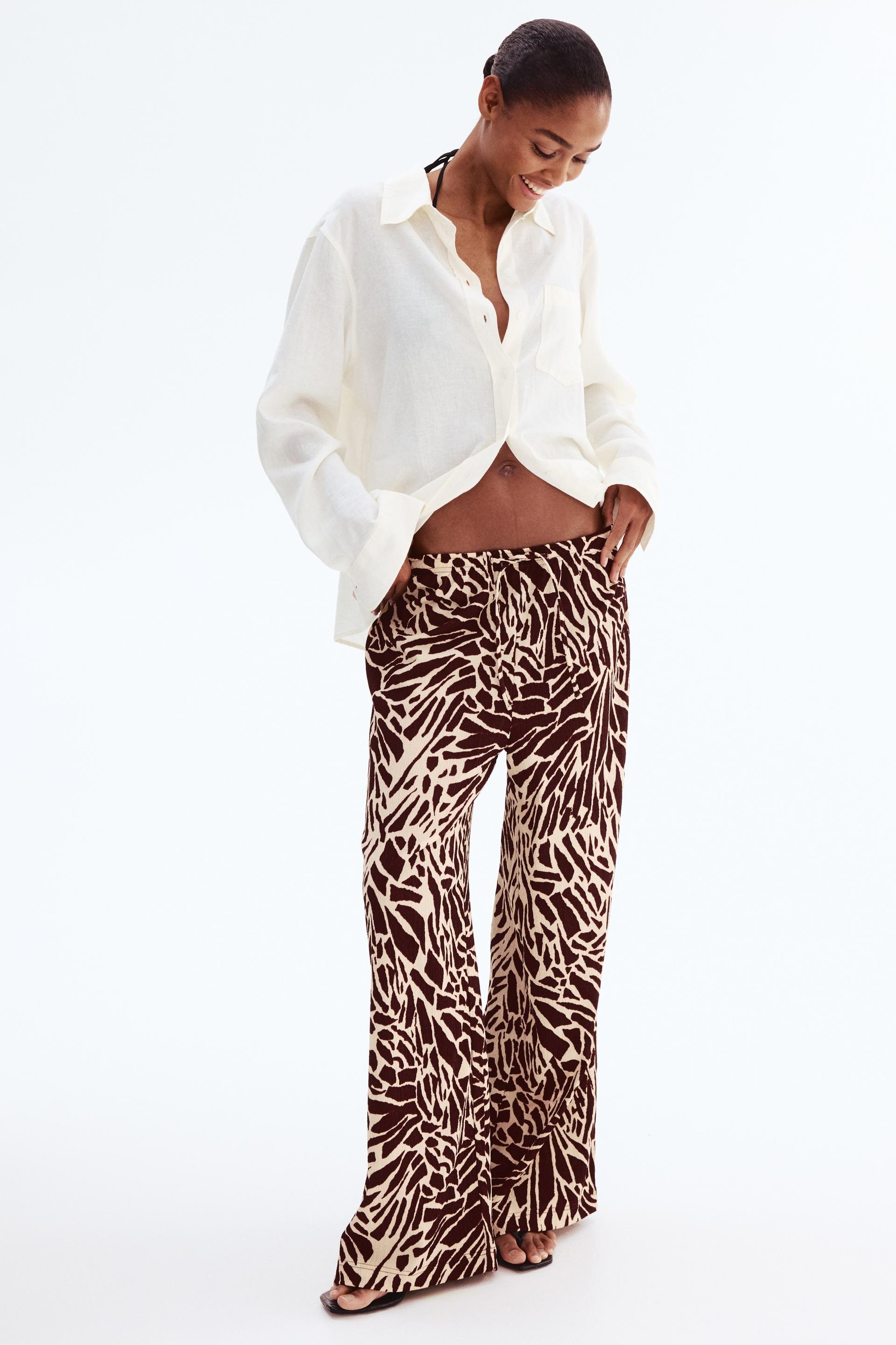 textured jersey pants