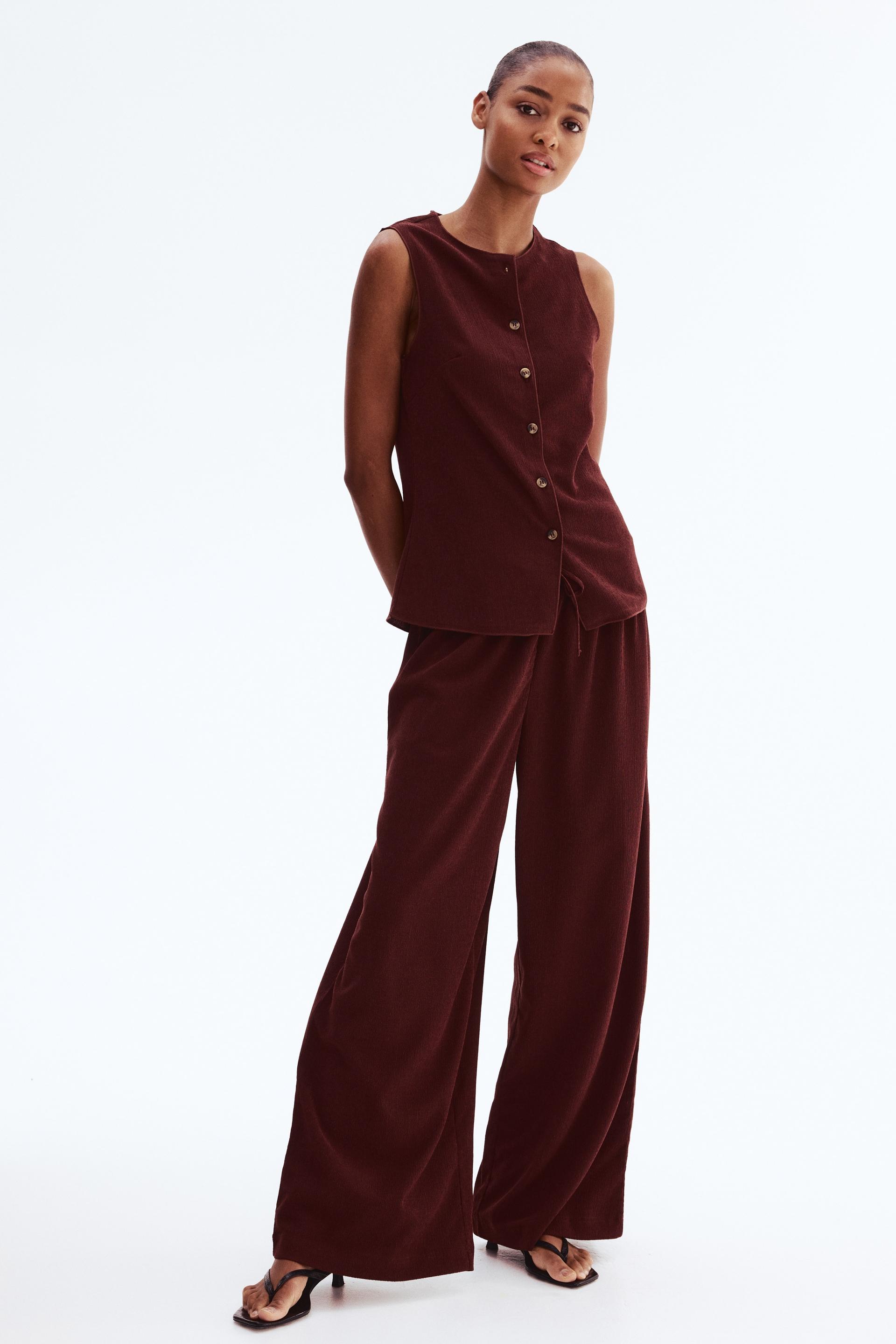 textured jersey pants