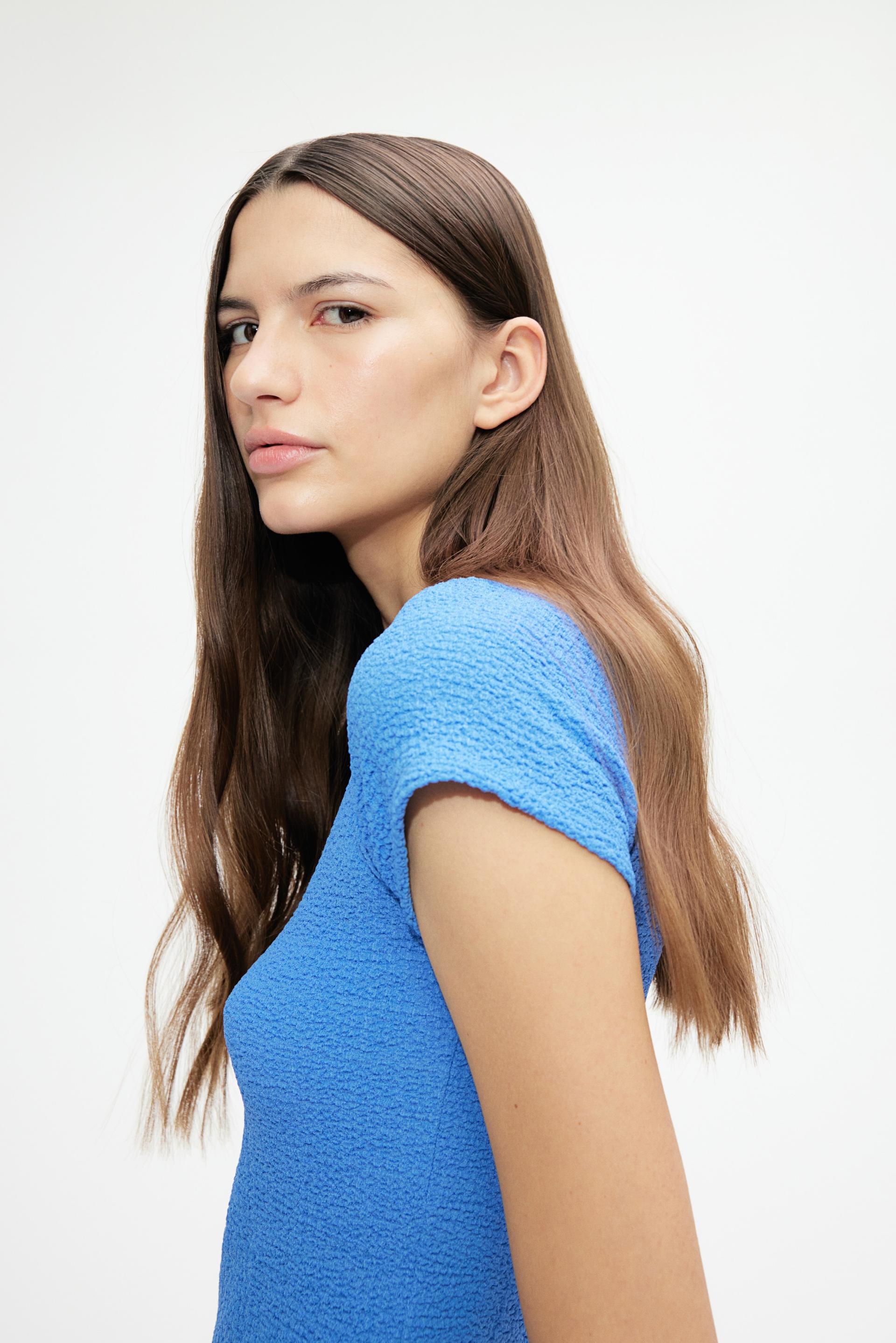 textured jersey top