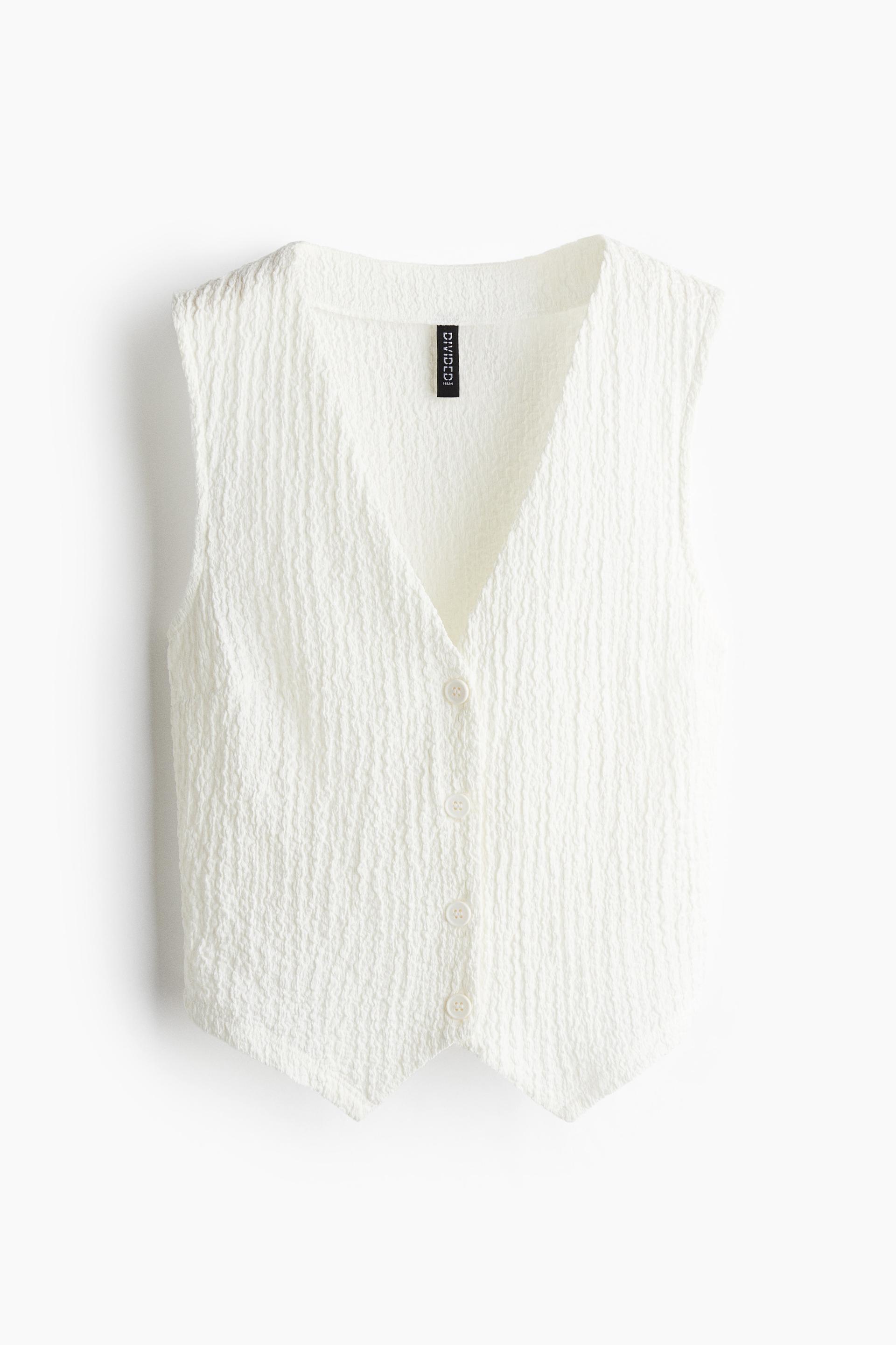 textured jersey vest