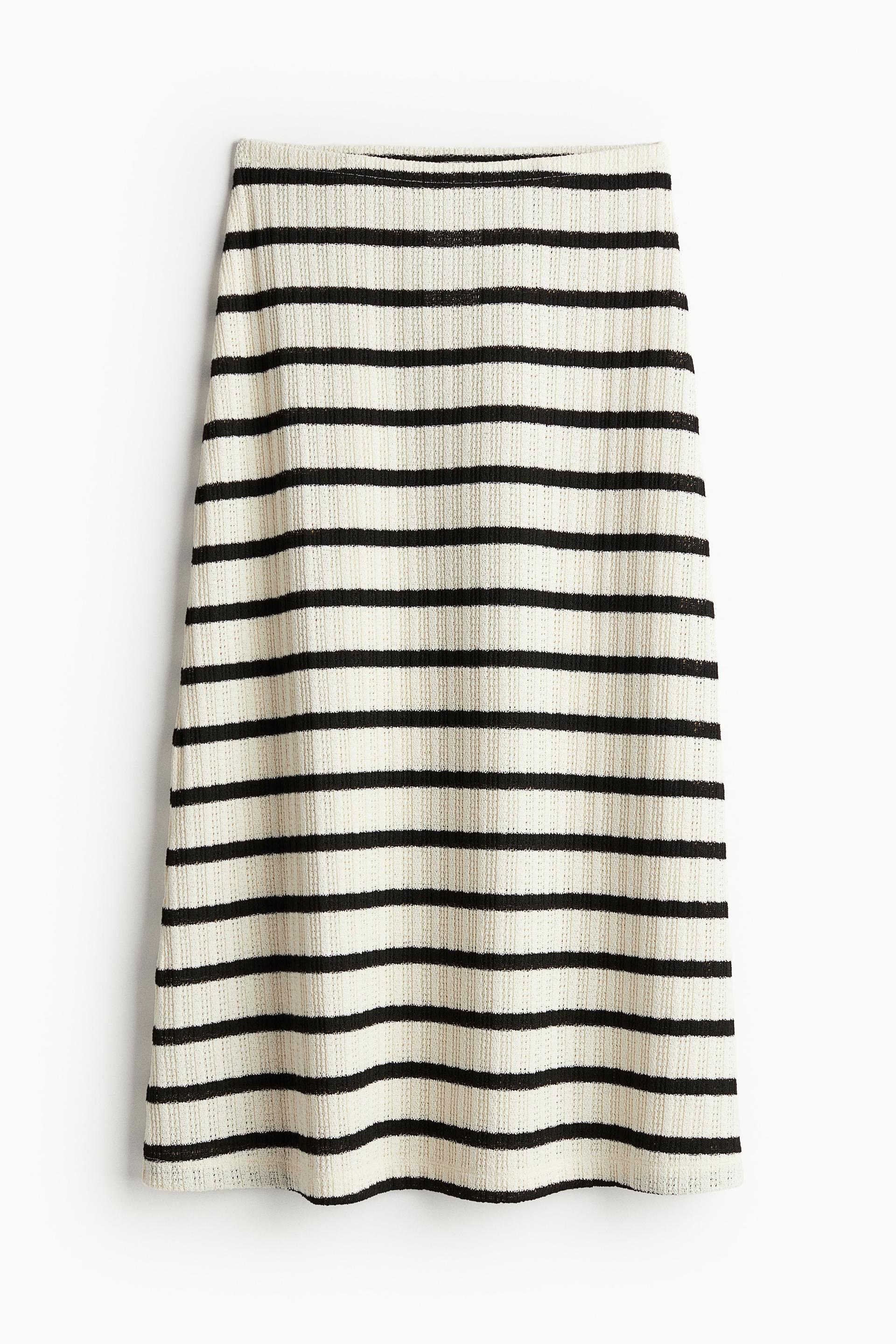 textured-knit skirt