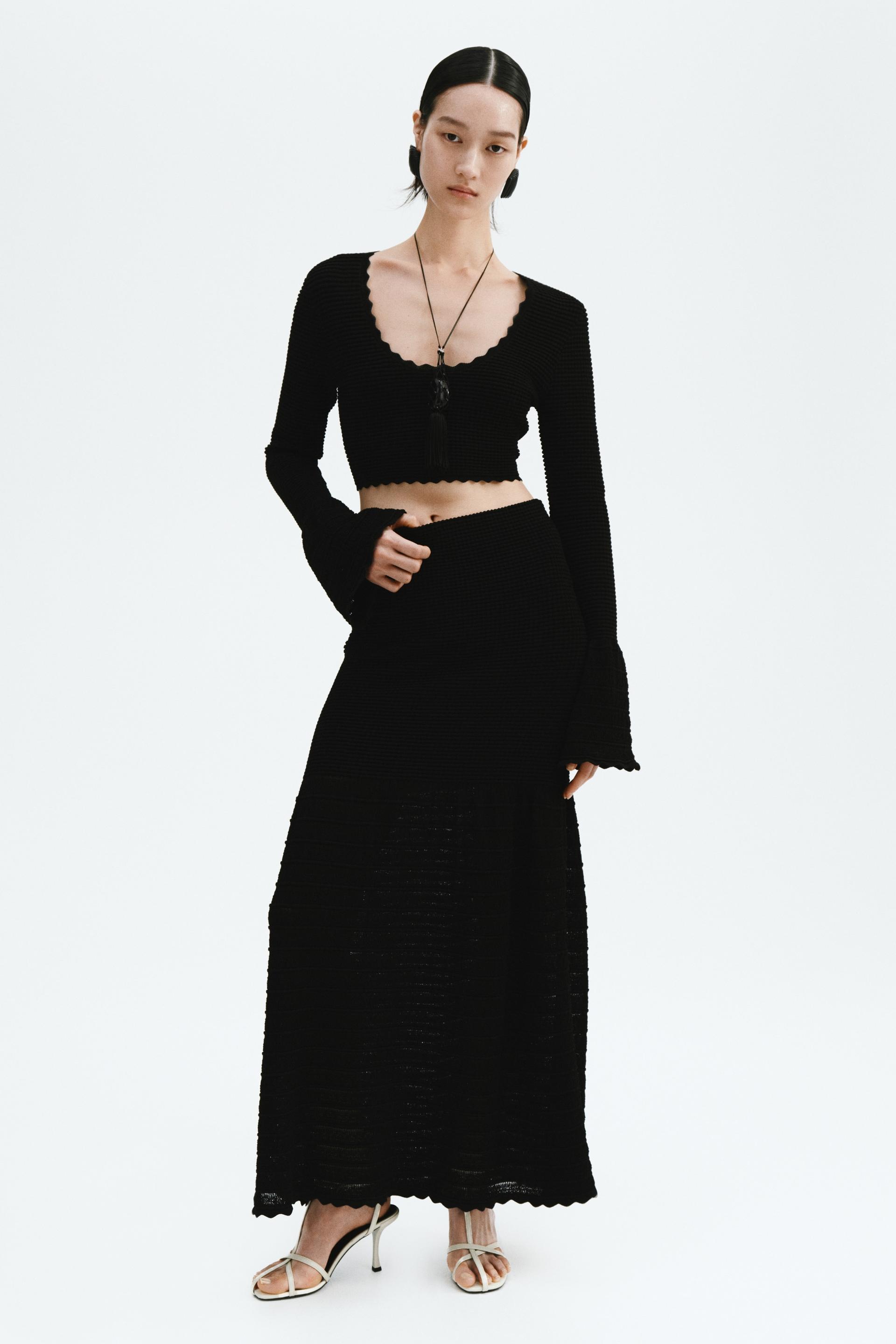 textured-knit top