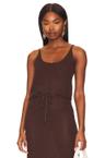 textured linen sweater scoop tank