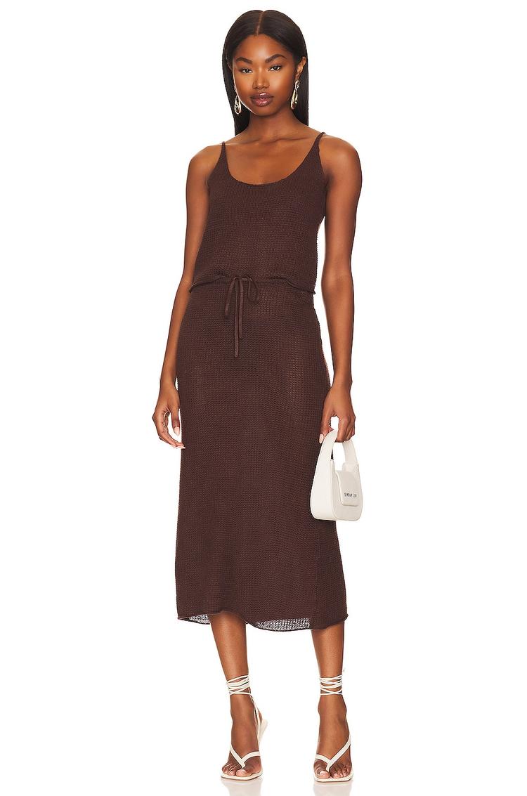 textured linen sweater scoop tank