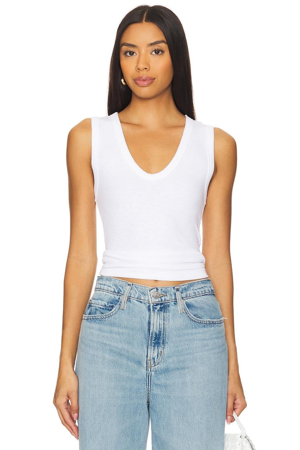 textured rib sleeveless u