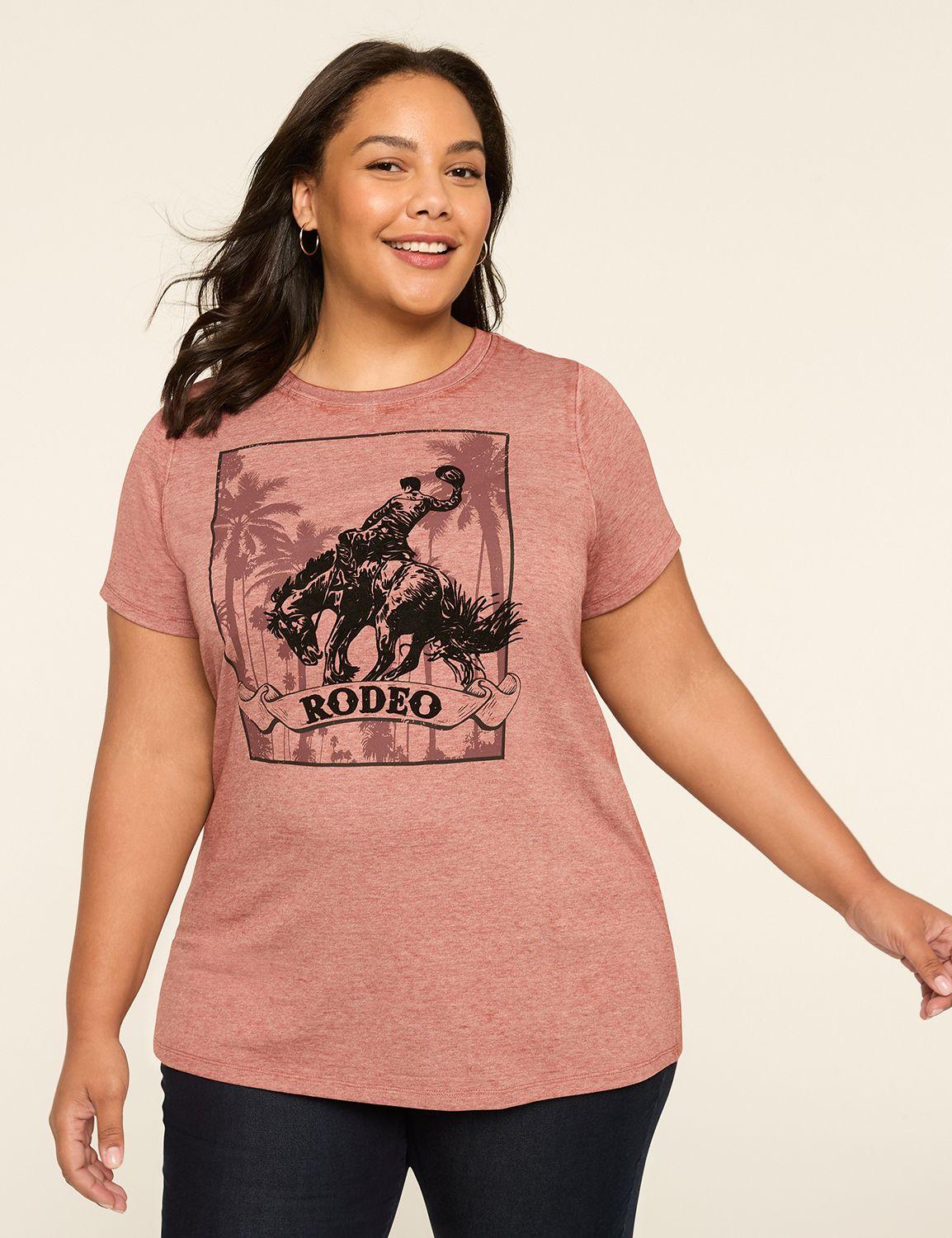 textured rodeo graphic tee