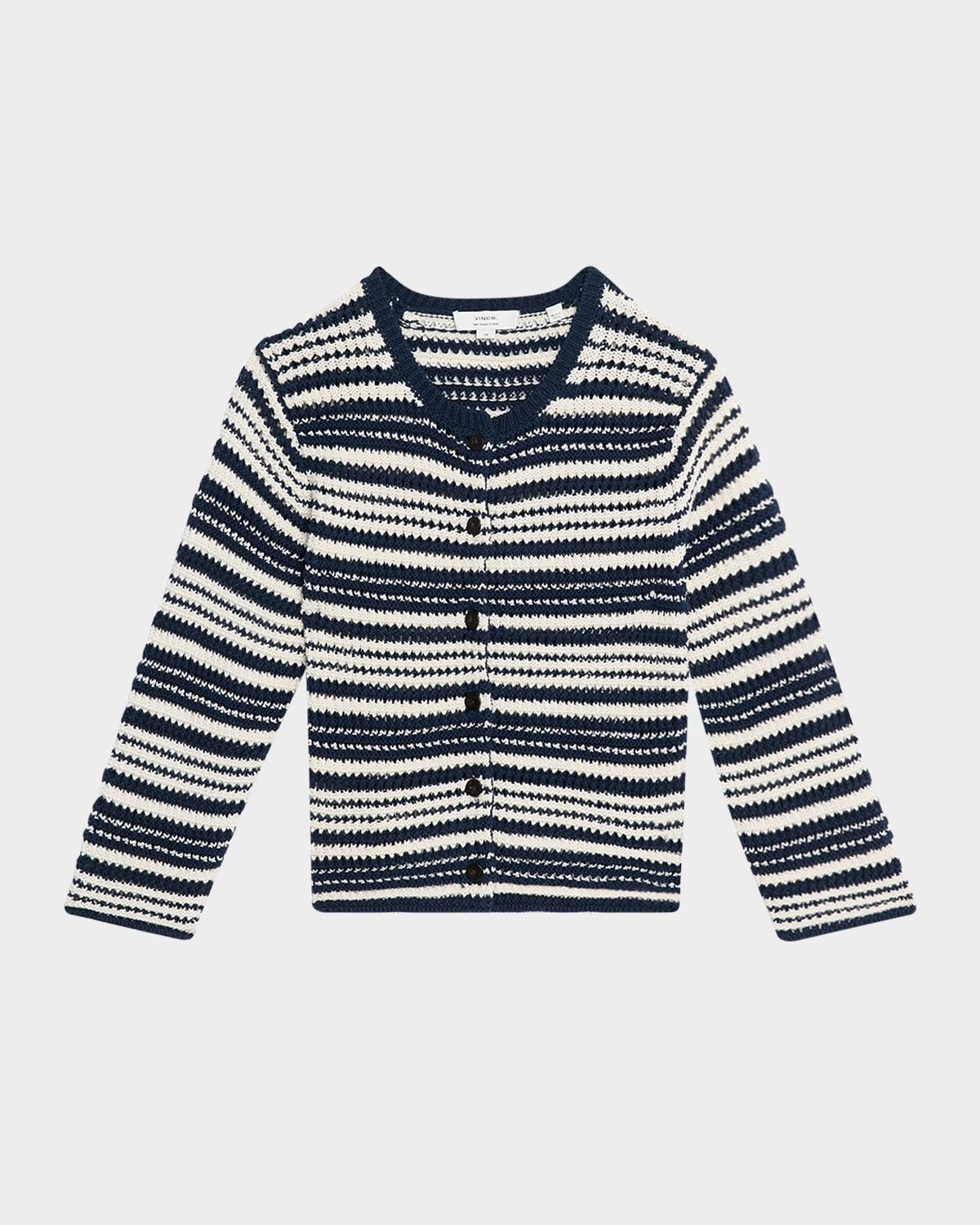 textured stripe cardigan