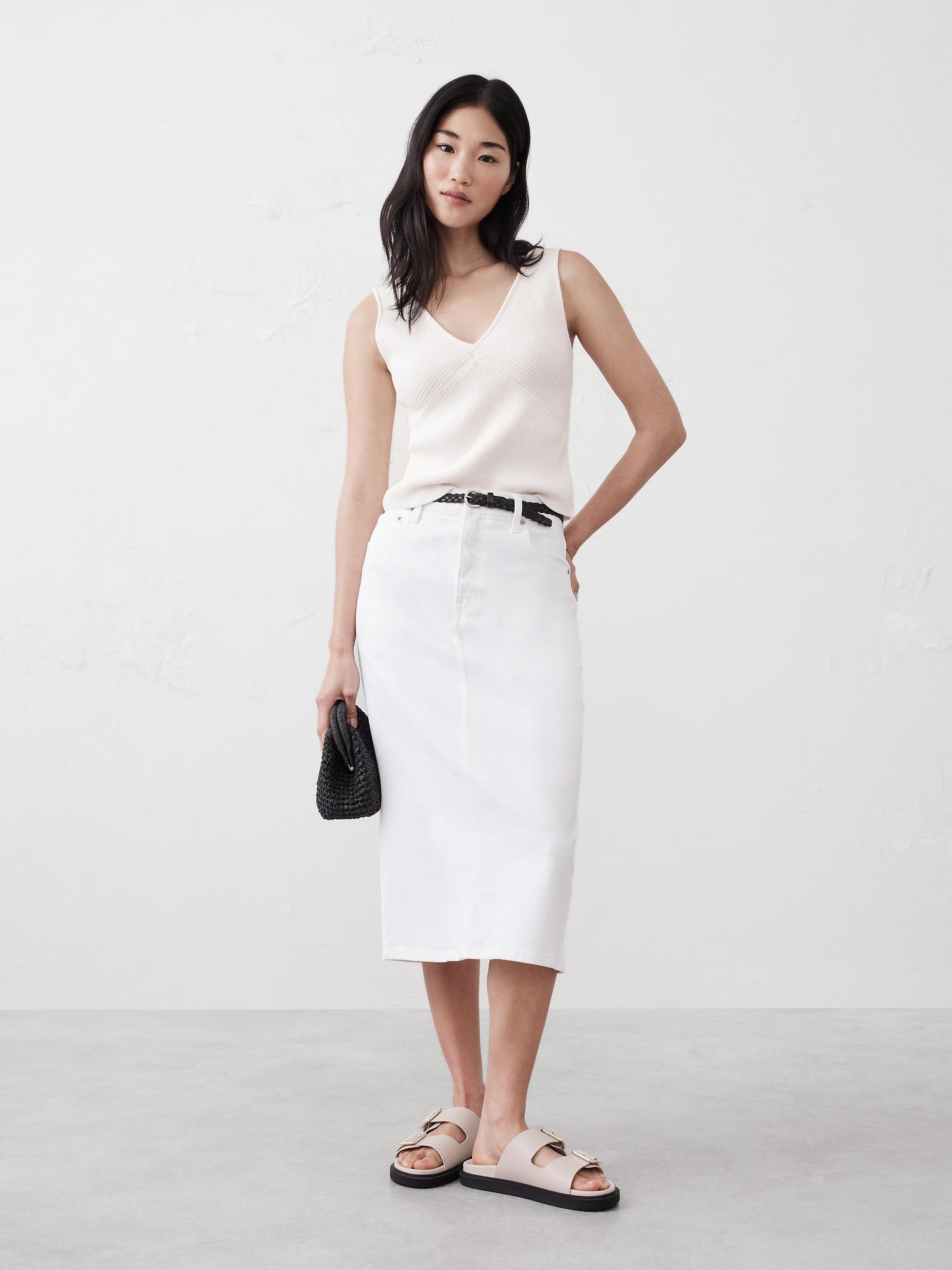 textured sweater tank