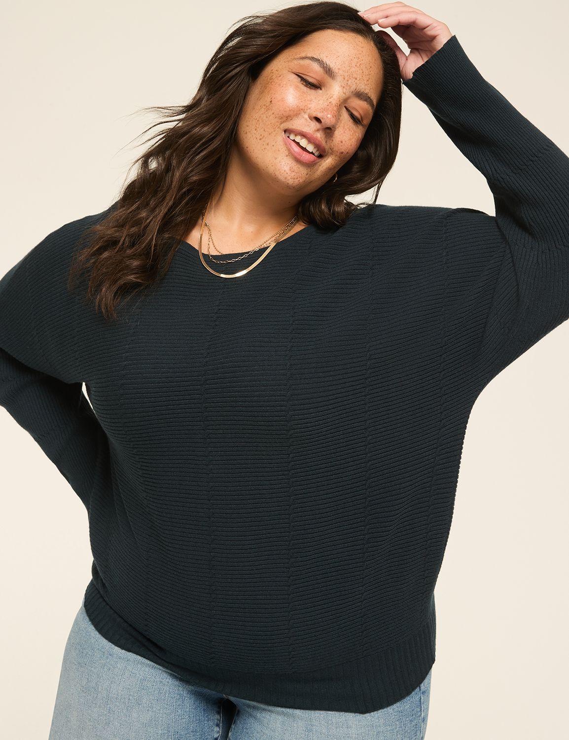 textured tunic sweater
