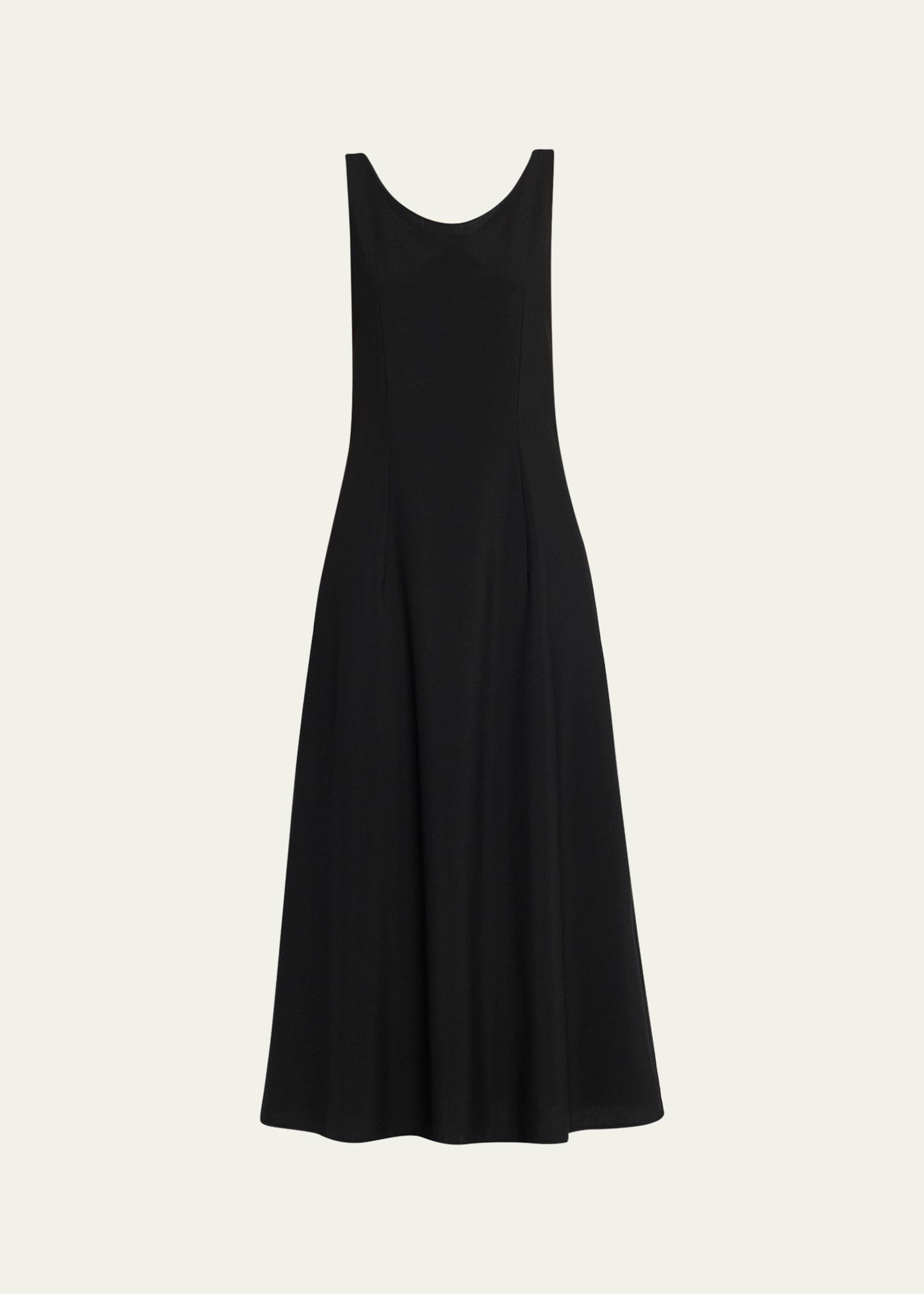 teza scoop-neck sleeveless maxi dress