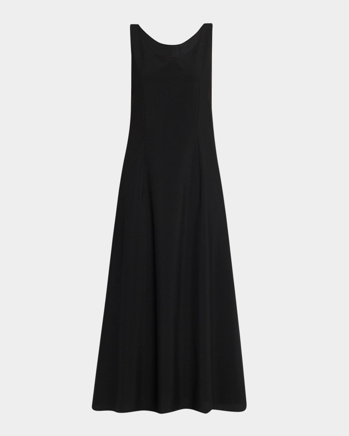 teza scoop-neck sleeveless maxi dress