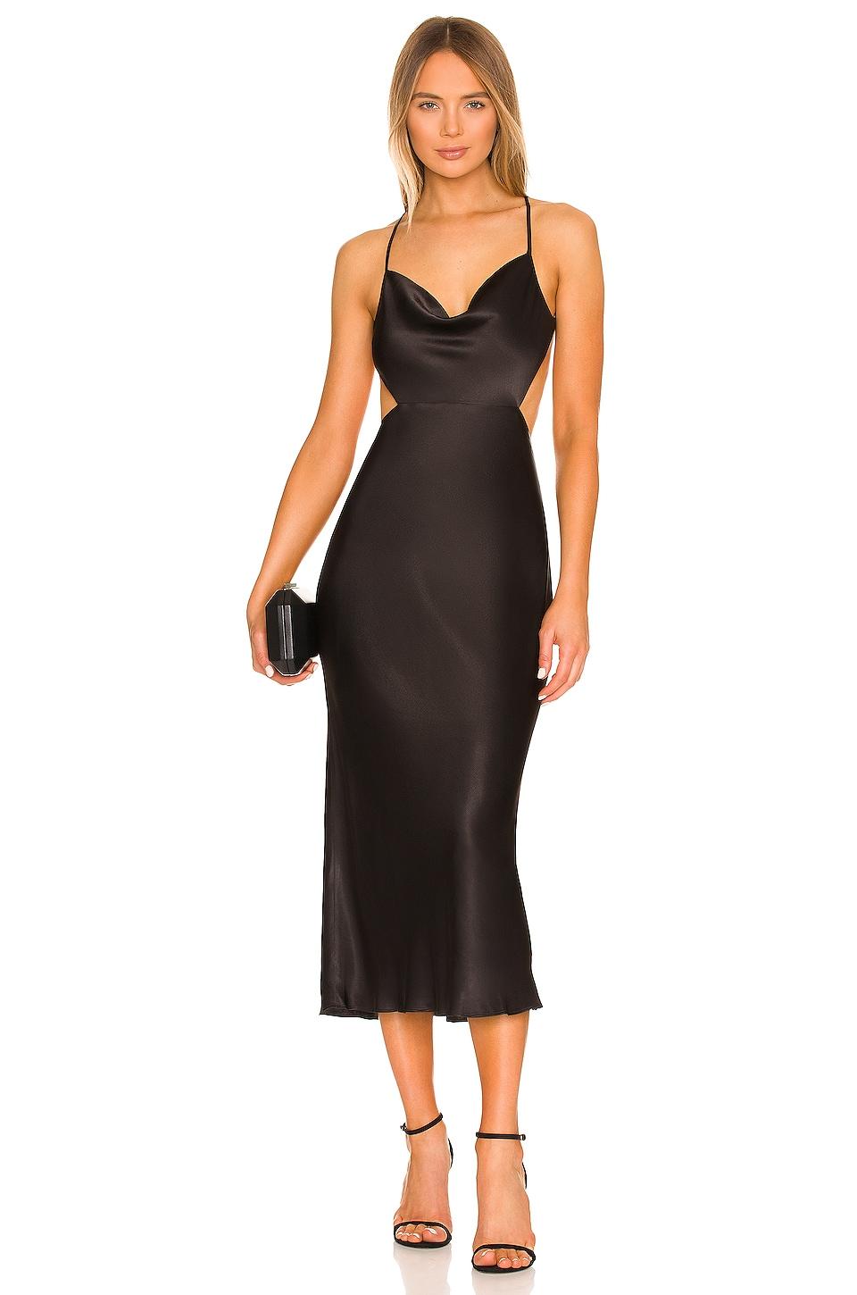 thalia bias midi dress