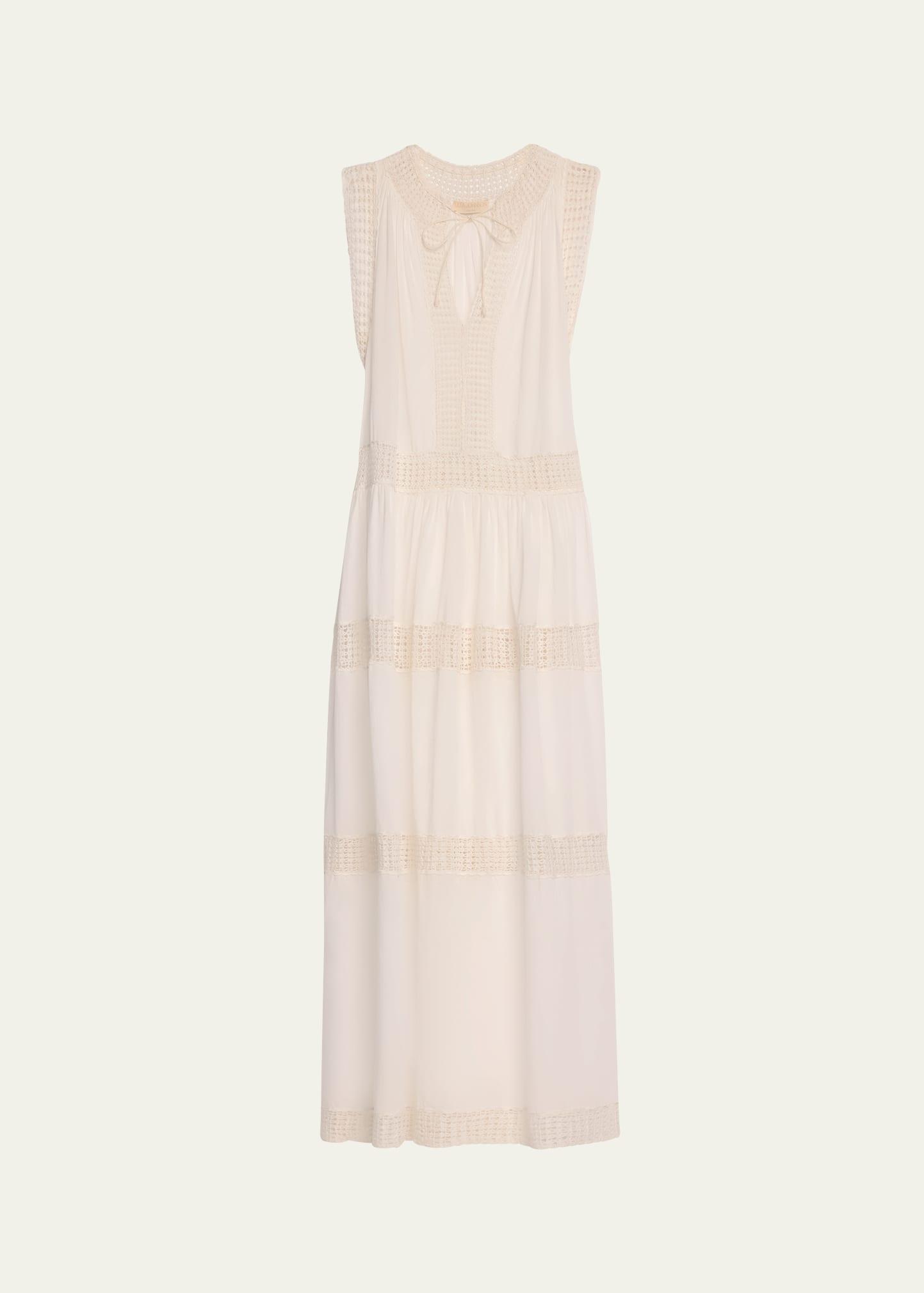 thalia crochet maxi dress