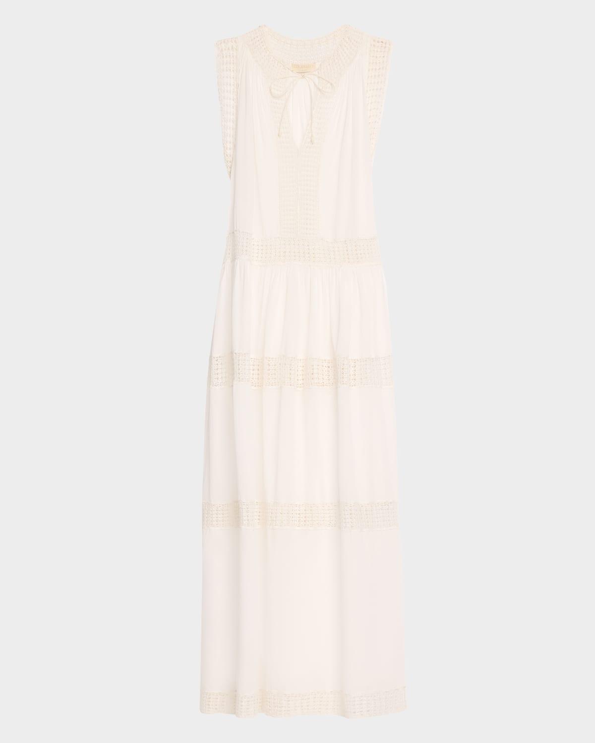 thalia crochet maxi dress