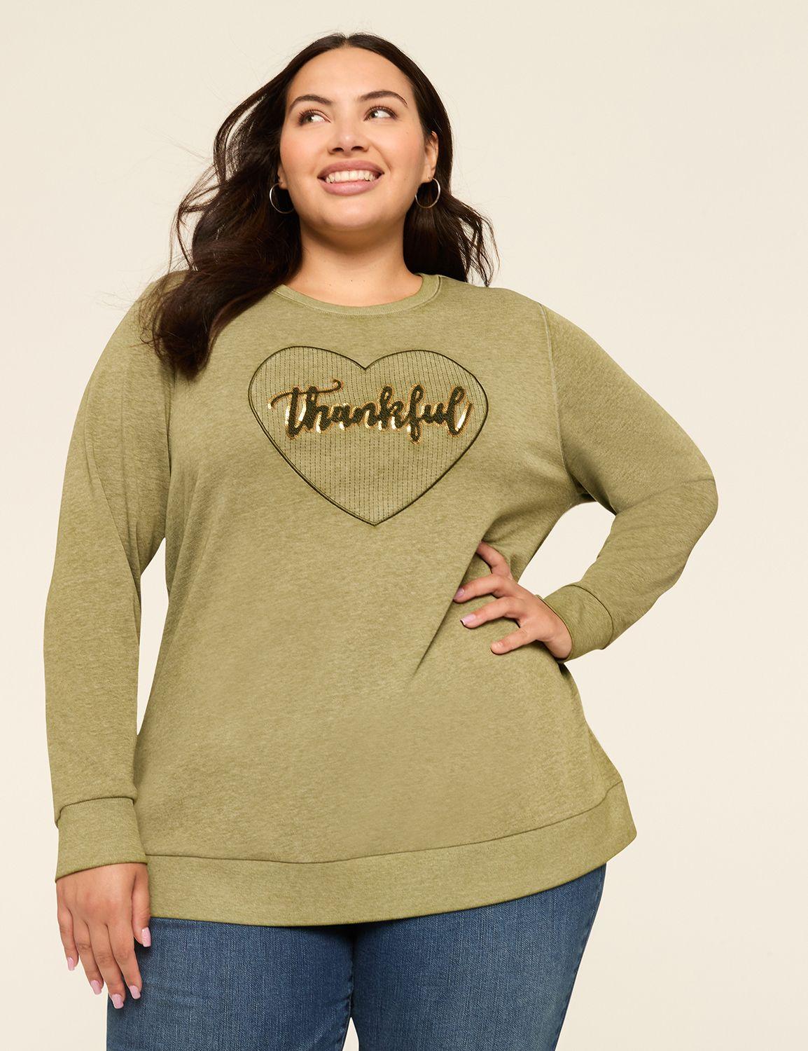 thankful graphic sweatshirt
