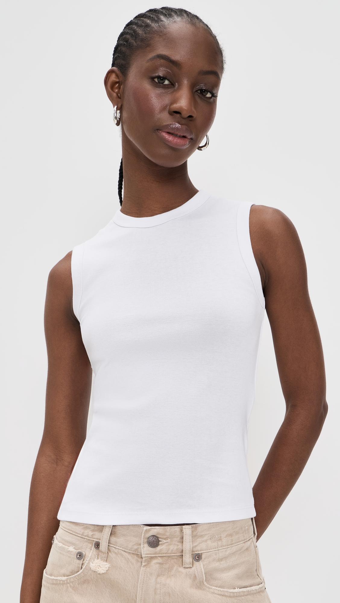 the '90s shell tank in compact cotton