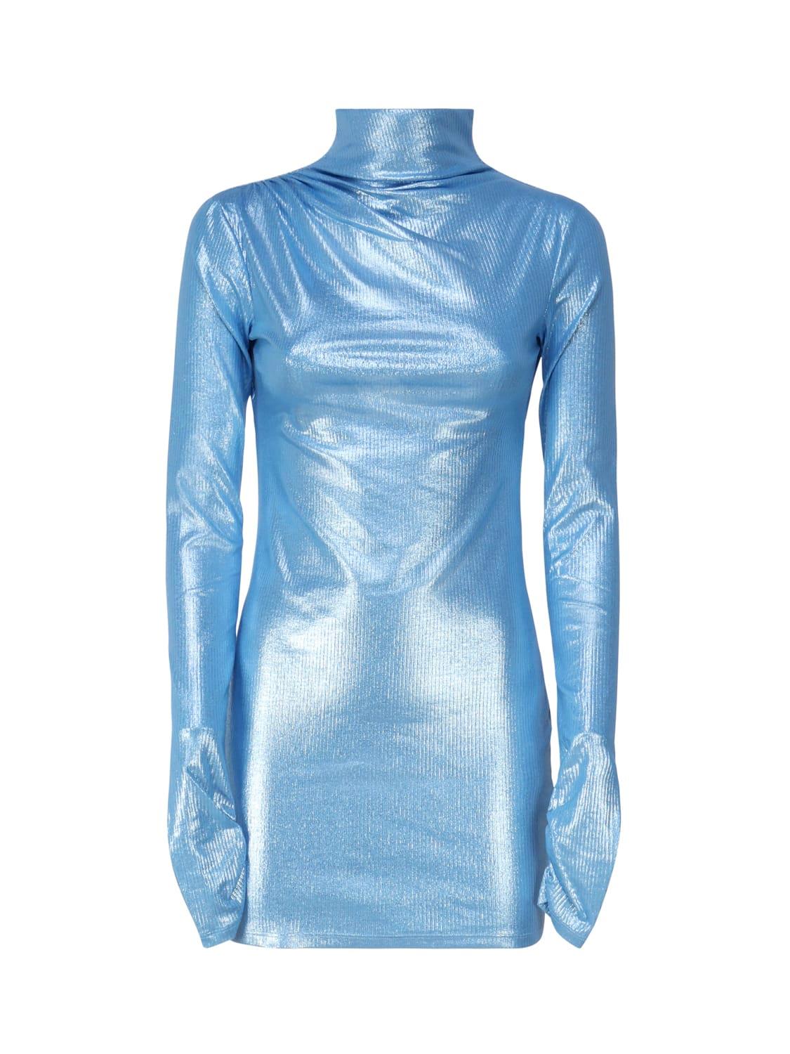 the andamane high neck dress with neckline