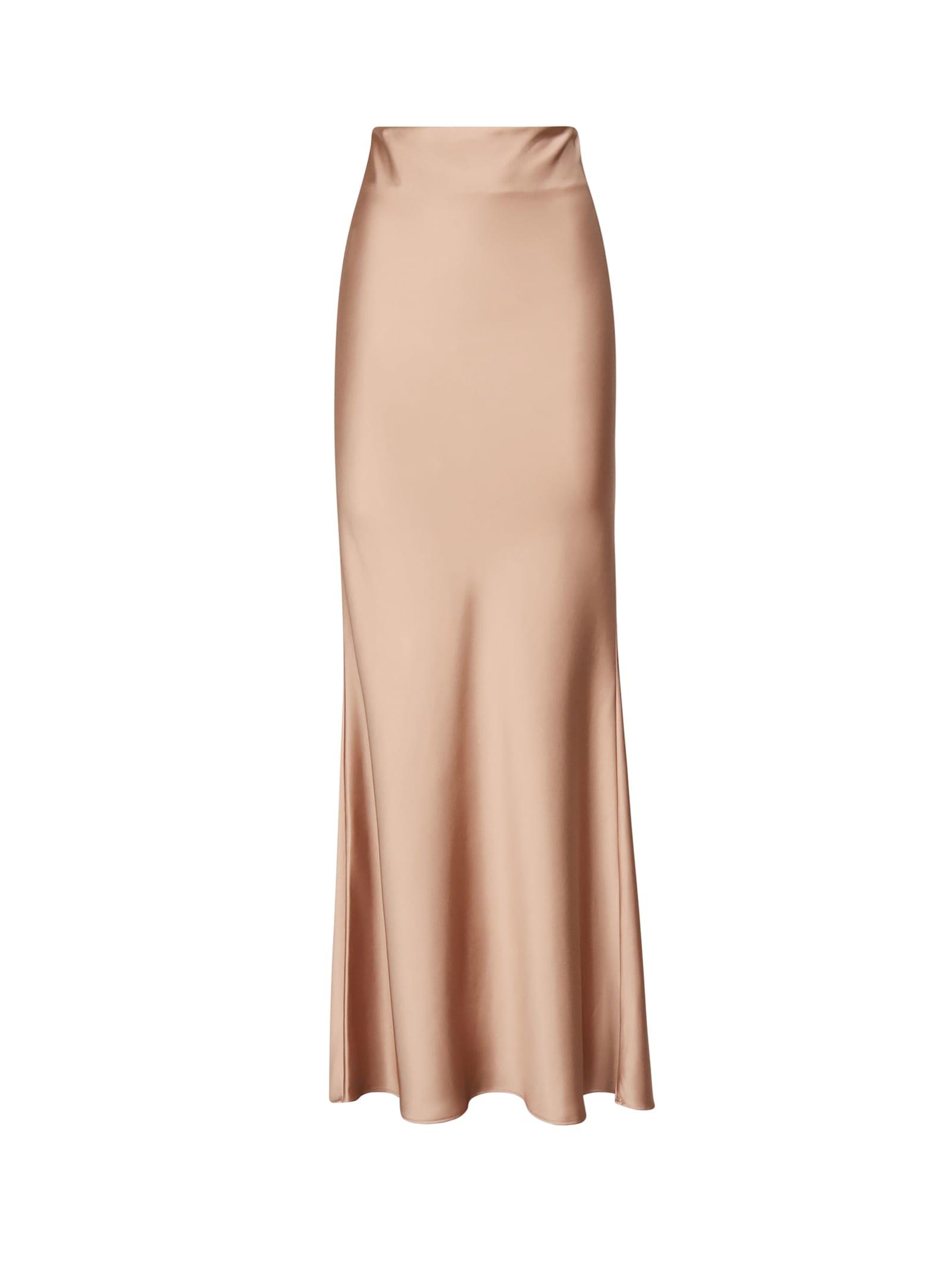 the andamane long satin skirt
