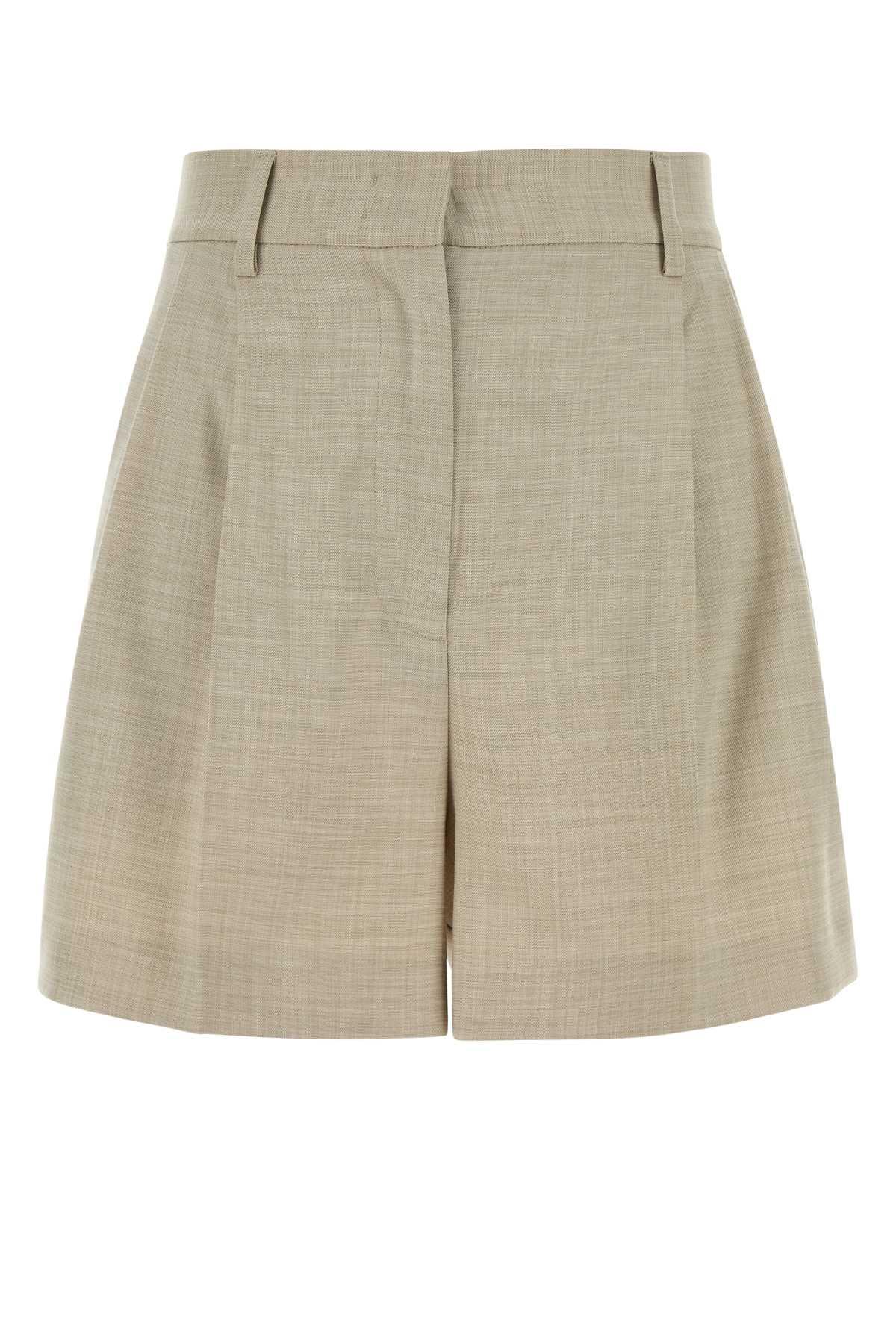the andamane melange sand stretch twill masha shorts