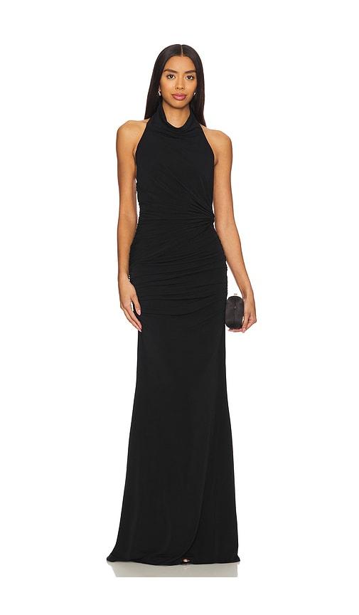 the andamane stella maxi dress in black.