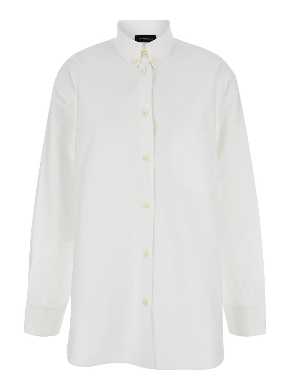 the andamane white shirt with buttons in cotton blend woman