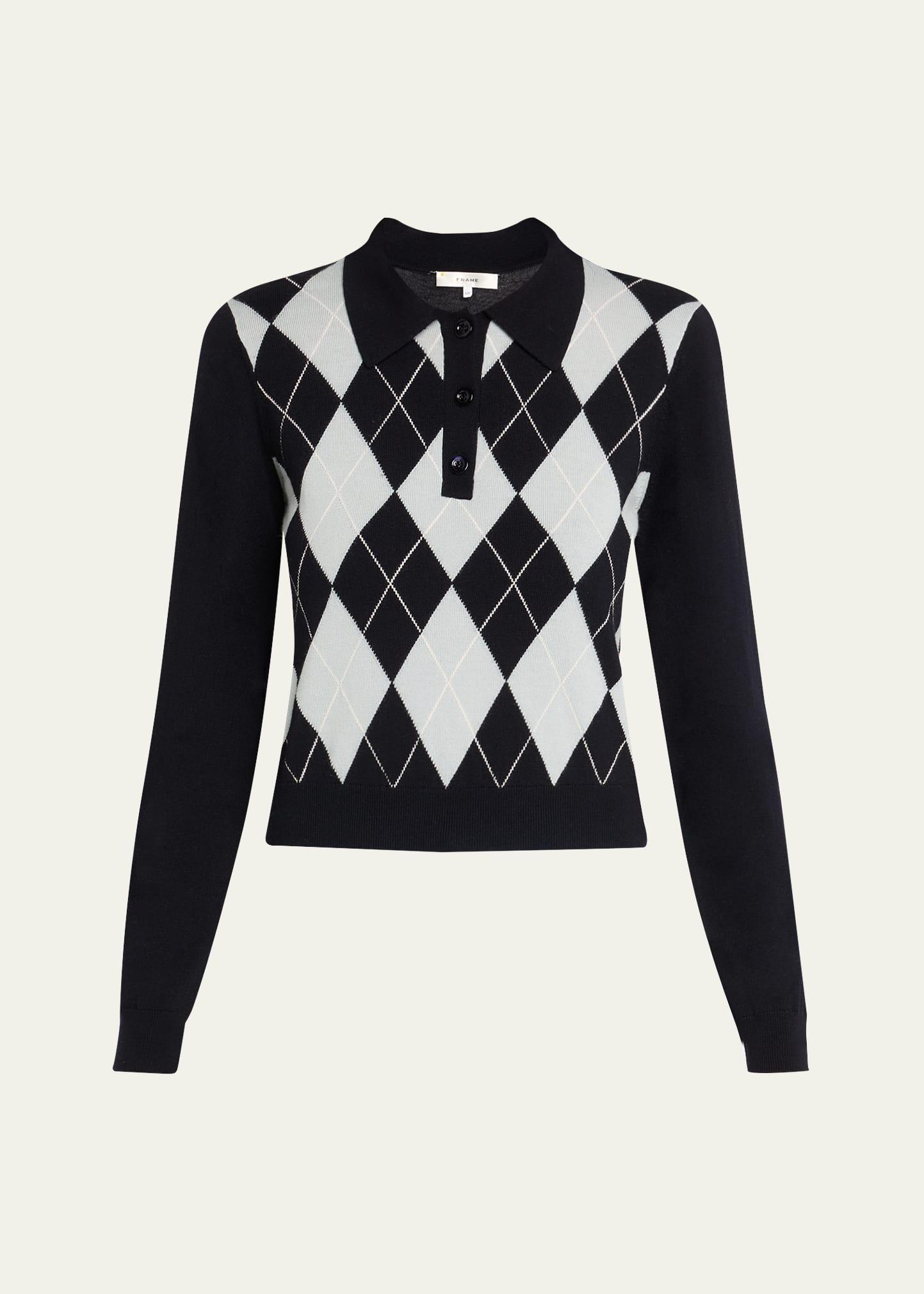 the argyle polo sweater