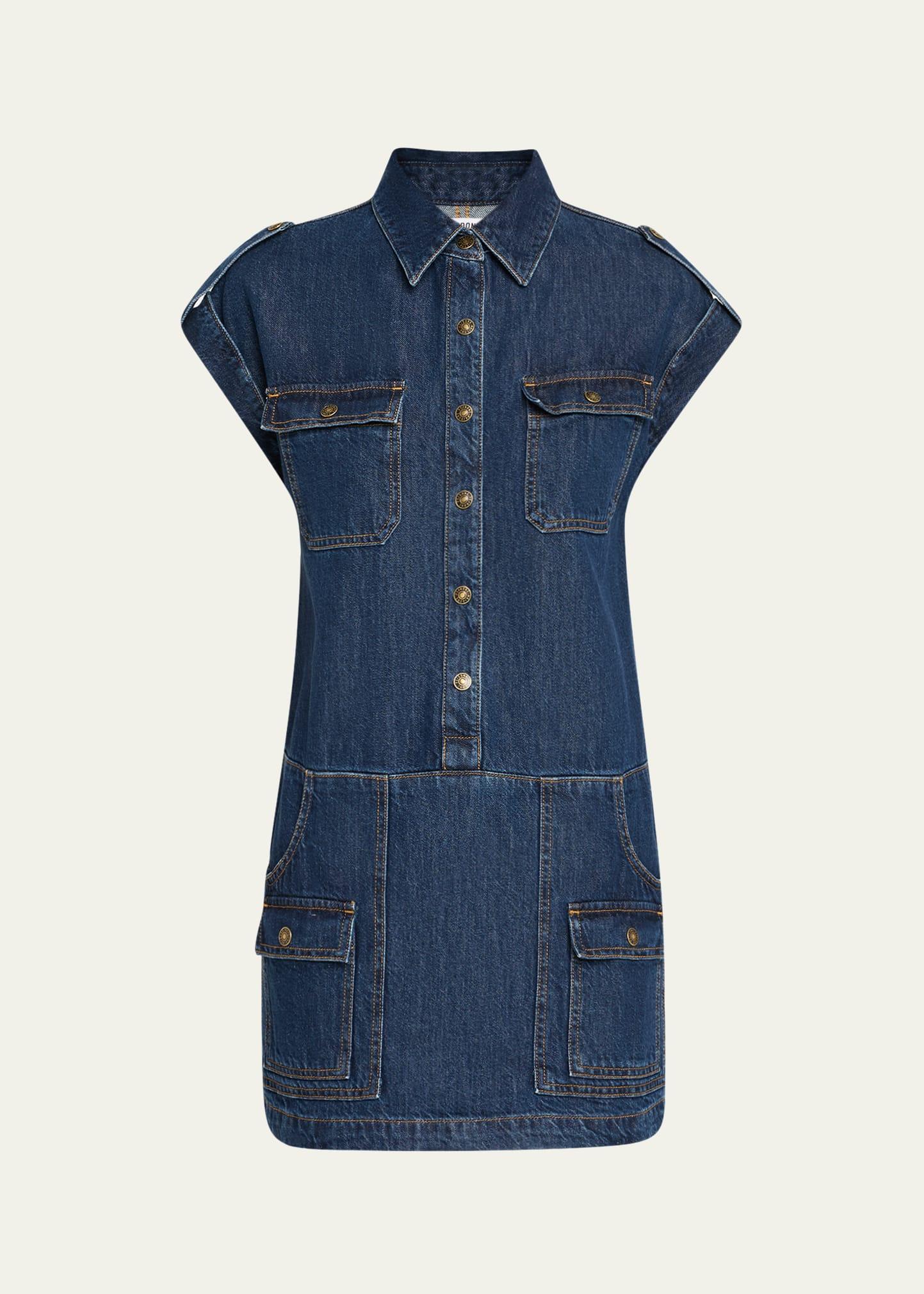 the arizona denim mini dress