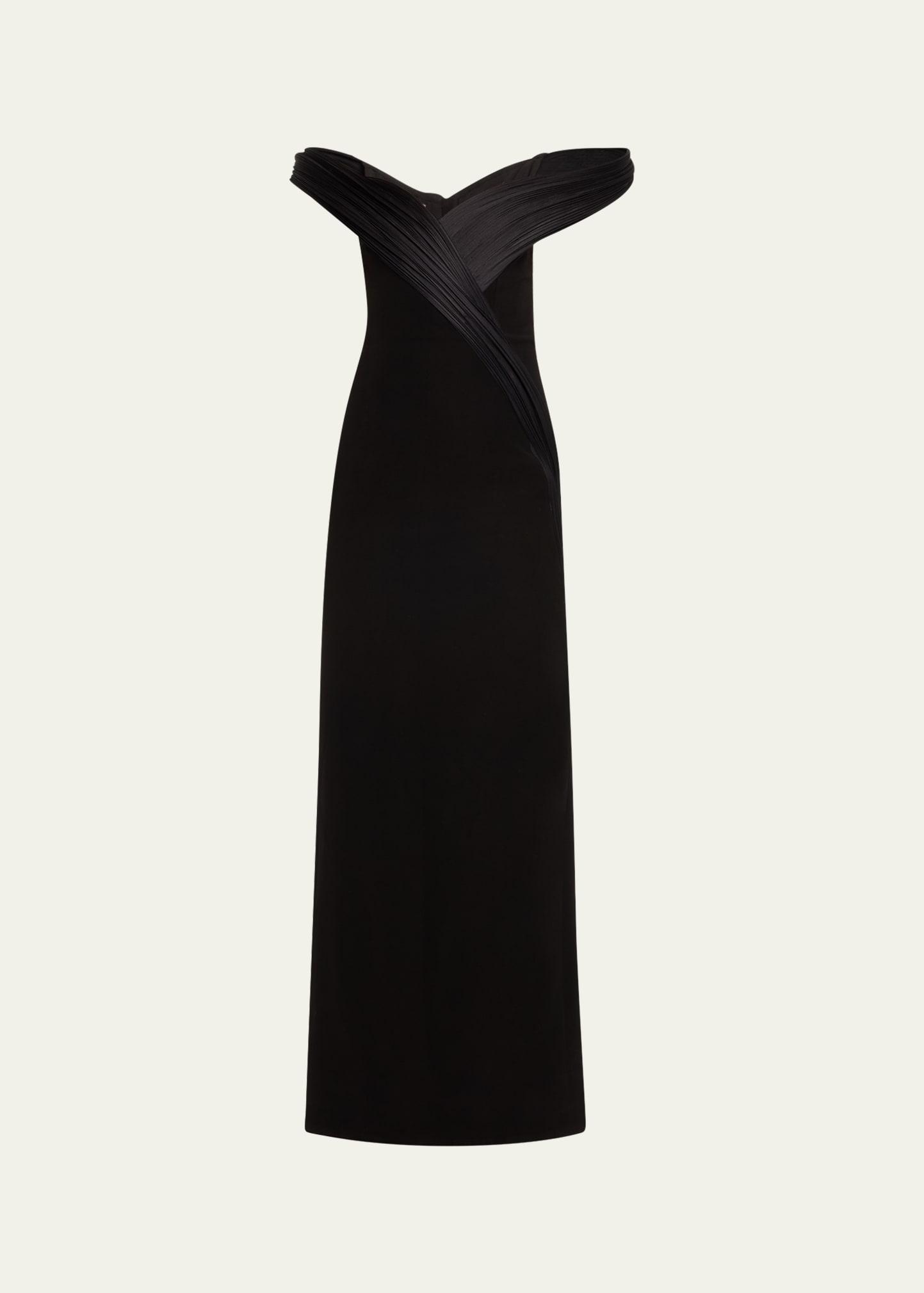 the astral sculpted off-shoulder sweetheart gown