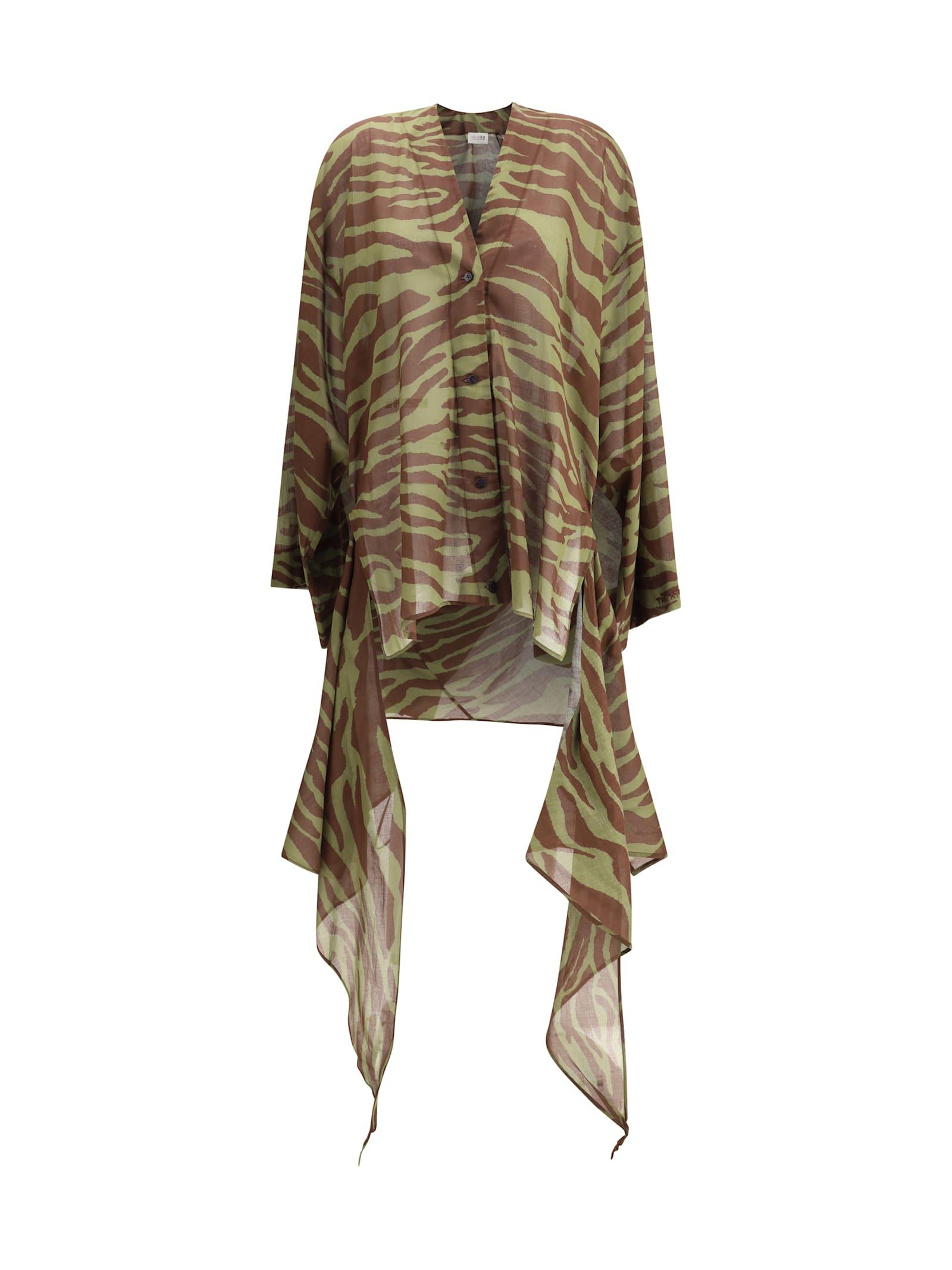 the attico asymmetric dress