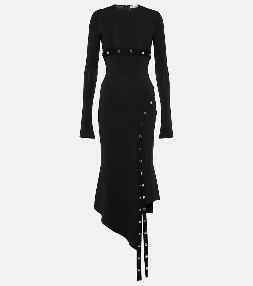 the attico asymmetric midi dress