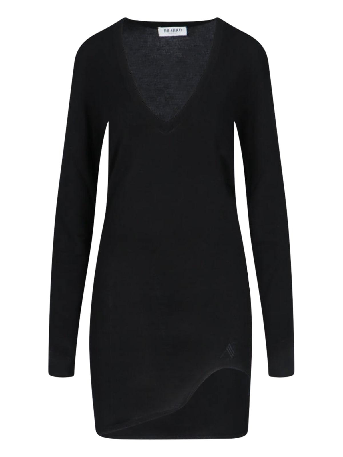 the attico asymmetrical mini dress