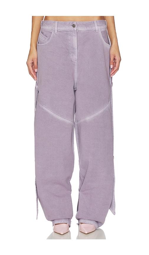 the attico baggy cargo in mauve.