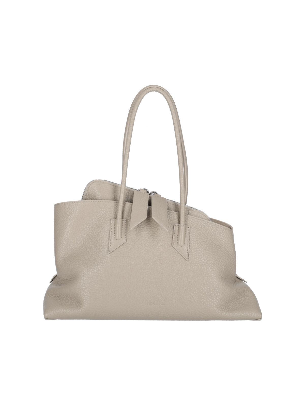 the attico bags beige calf leather - women