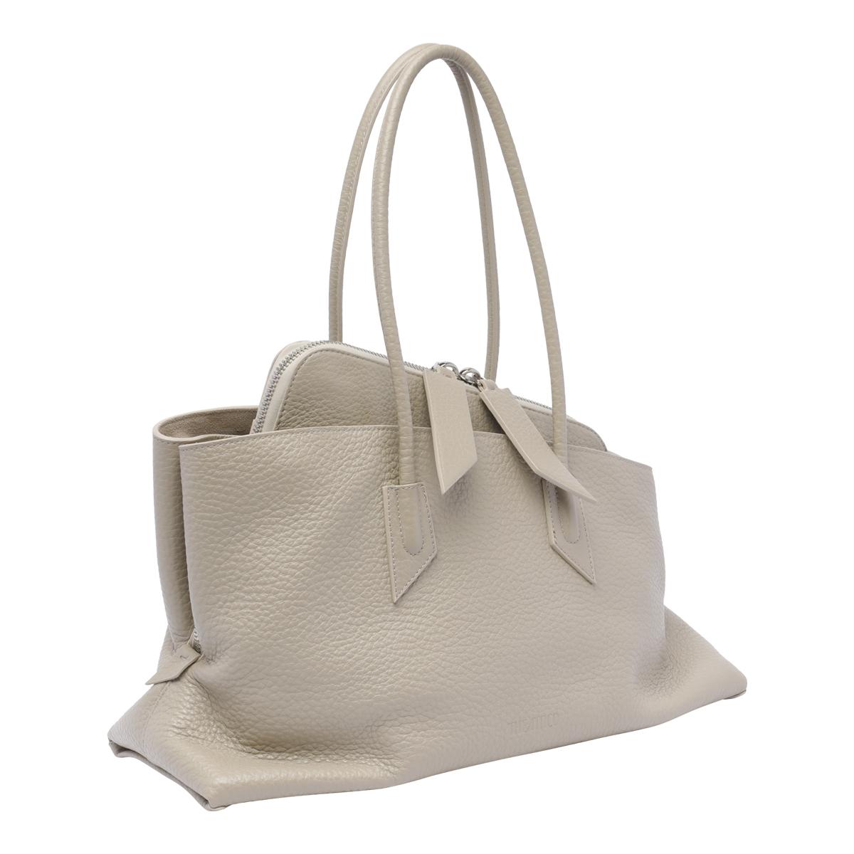 the attico bags beige calf leather - women