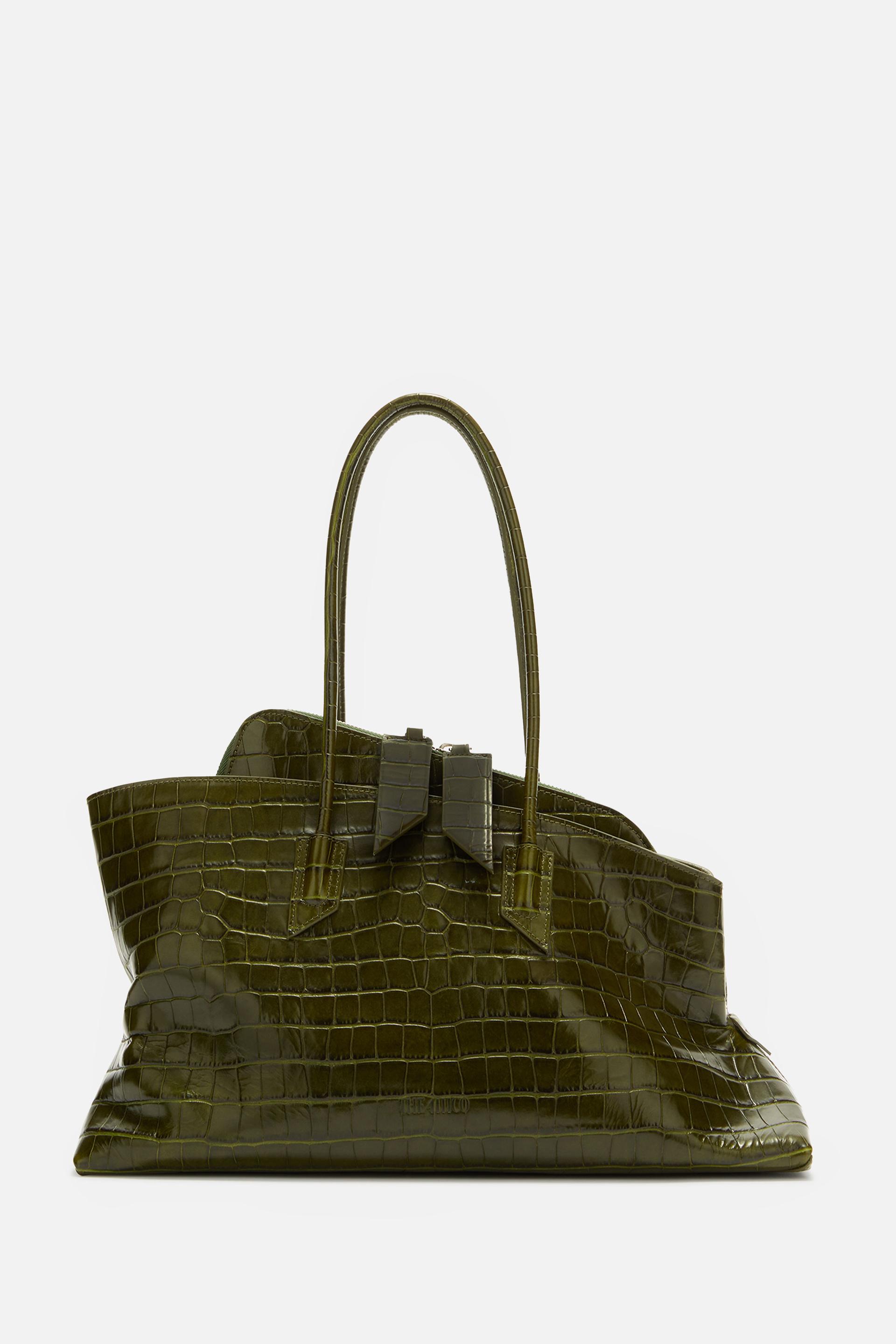 the attico bags green calf leather - women
