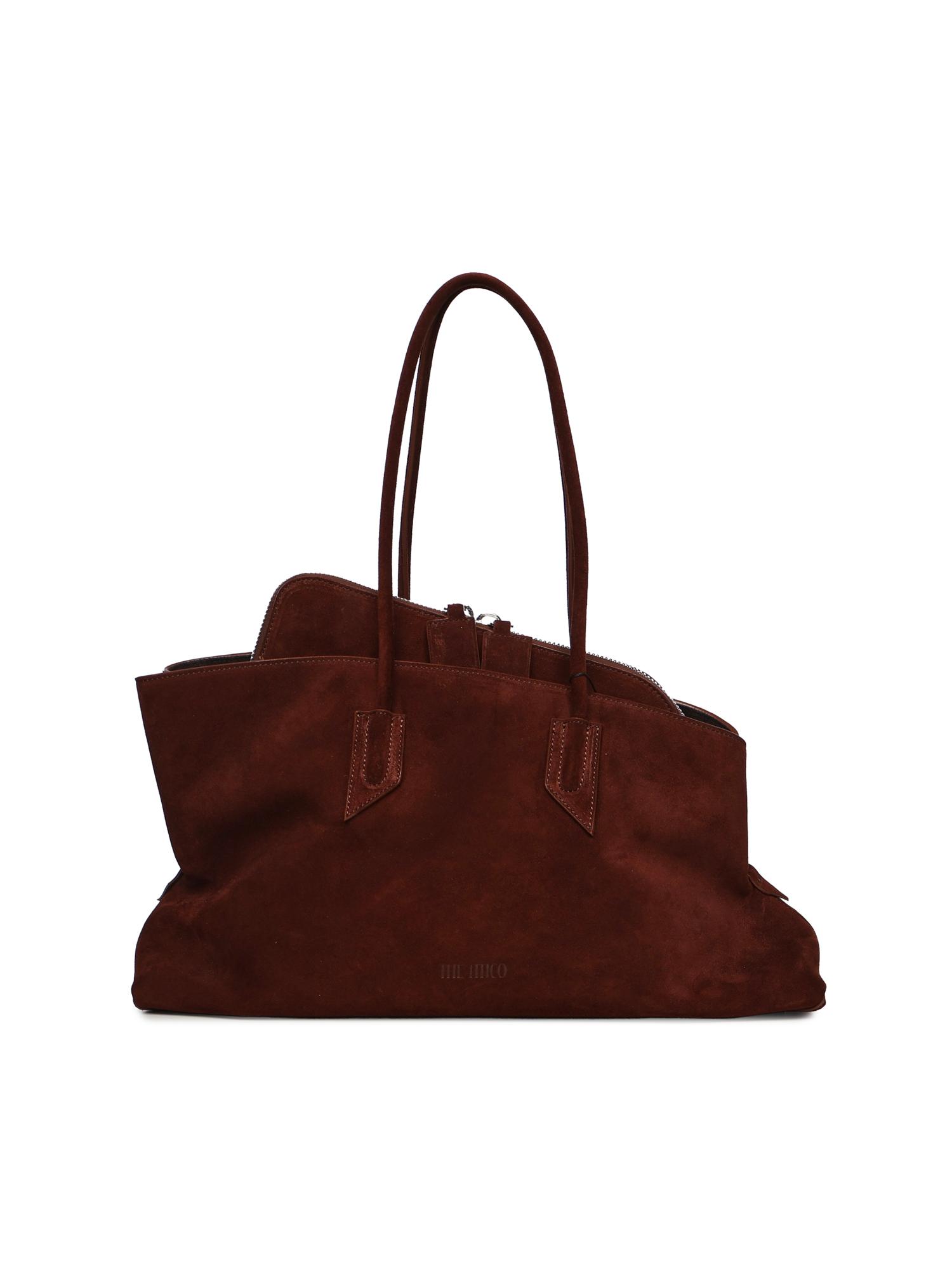 the attico bags light chocolate suede - women
