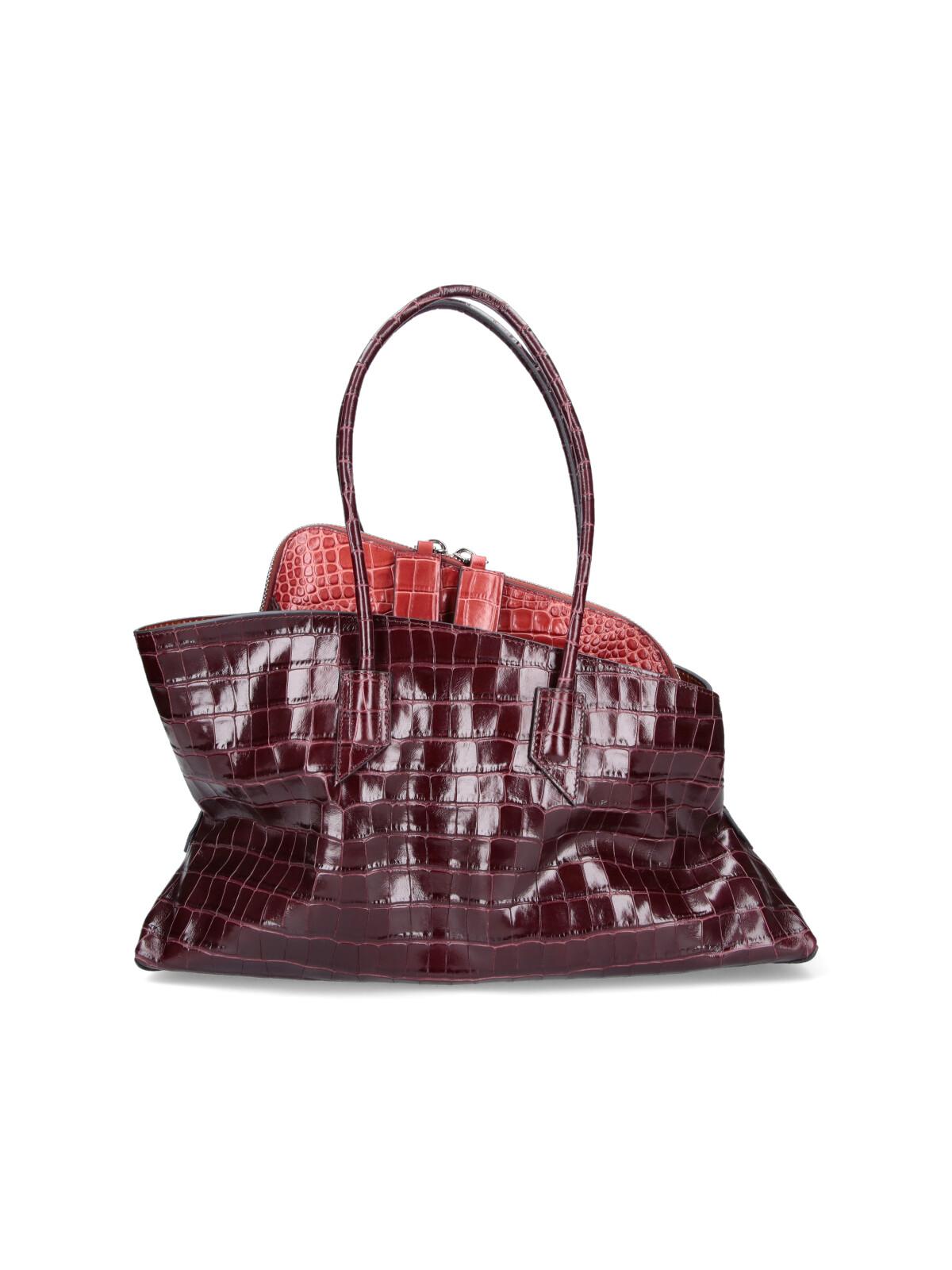 the attico bags red leather - women