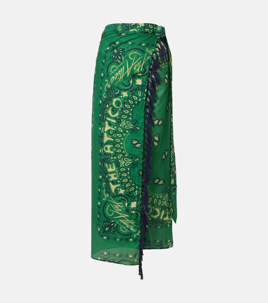 the attico bandana cotton muslin beach cover