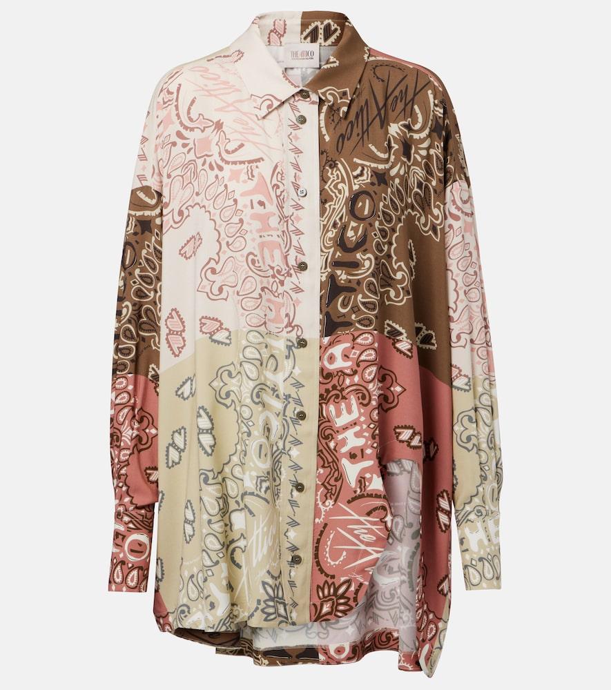 the attico bandana oversized muslin shirt
