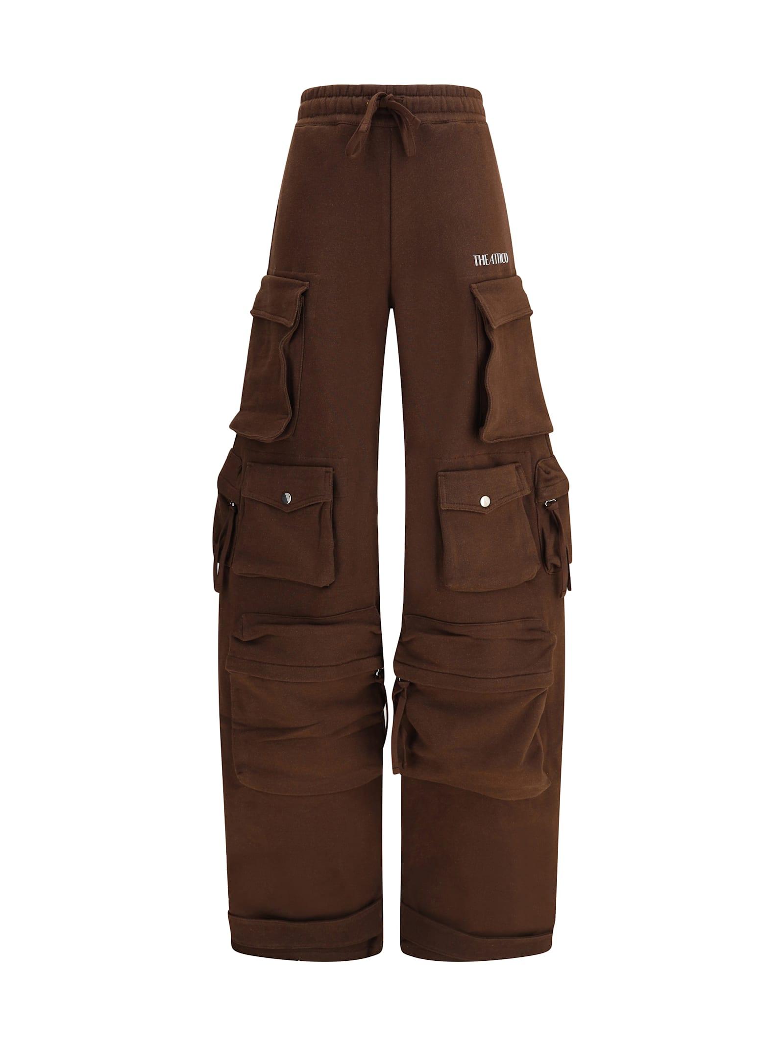 the attico cargo sweatpants